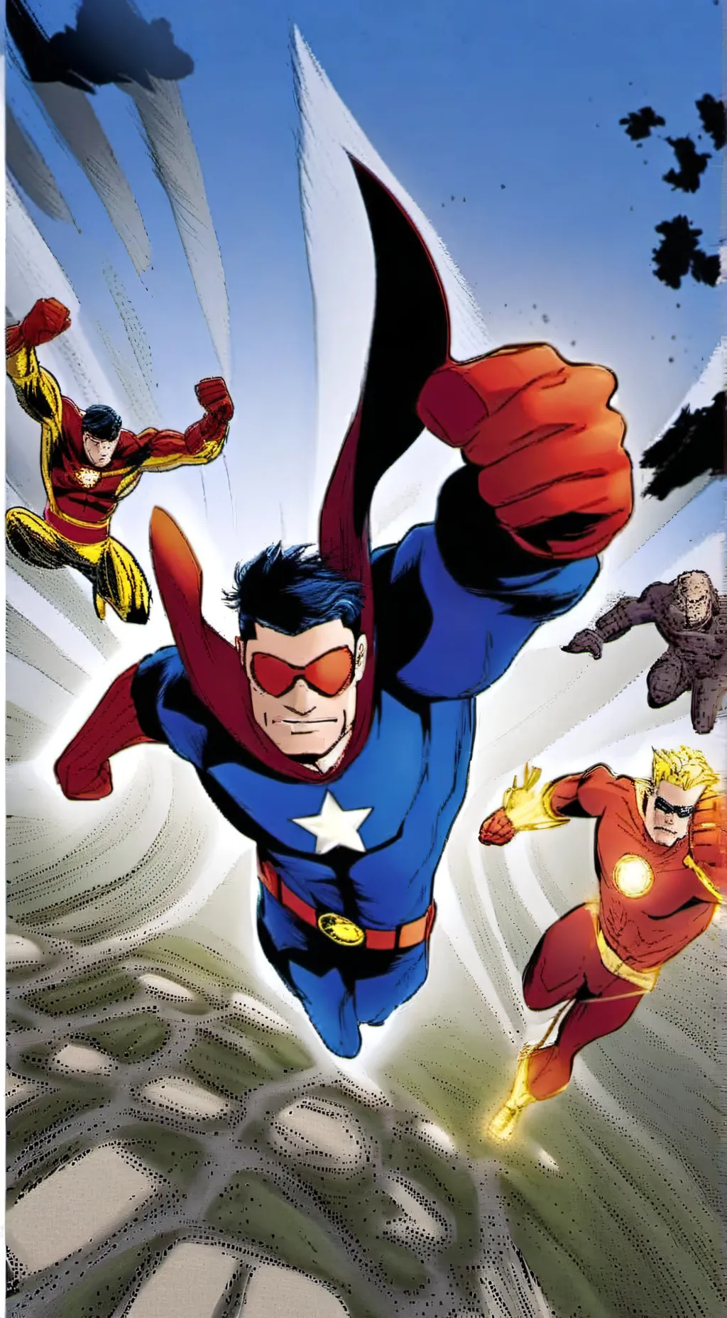 ai character: invencibles guerra background