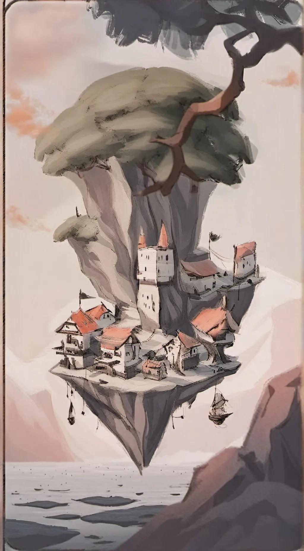 ai character: lsland  background