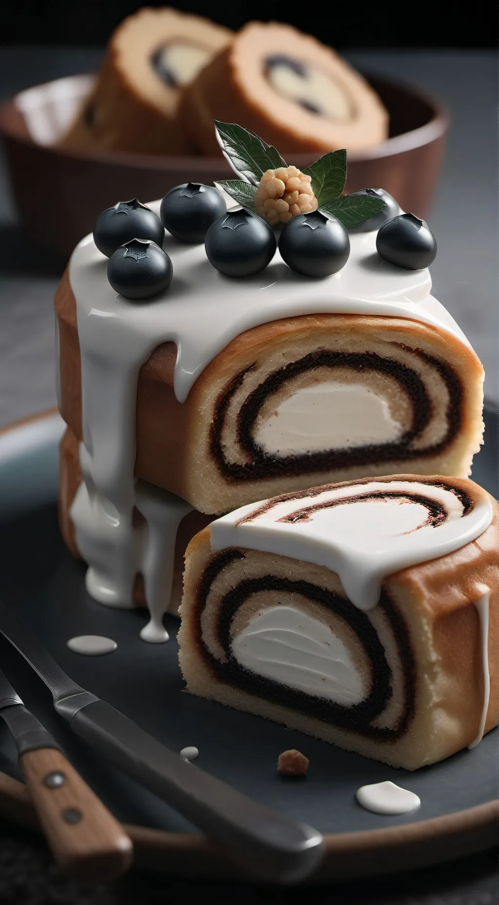 ai character: FruitCake background