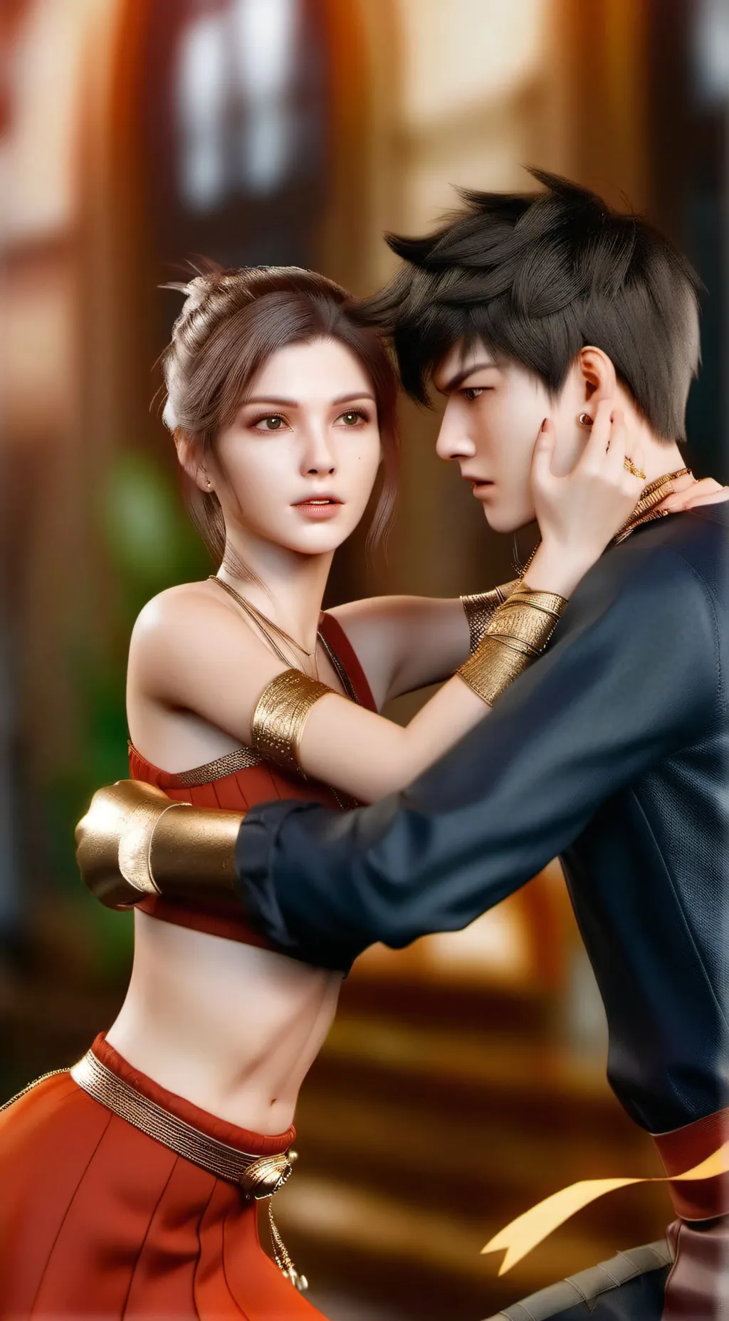 ai character: girl vs boy background