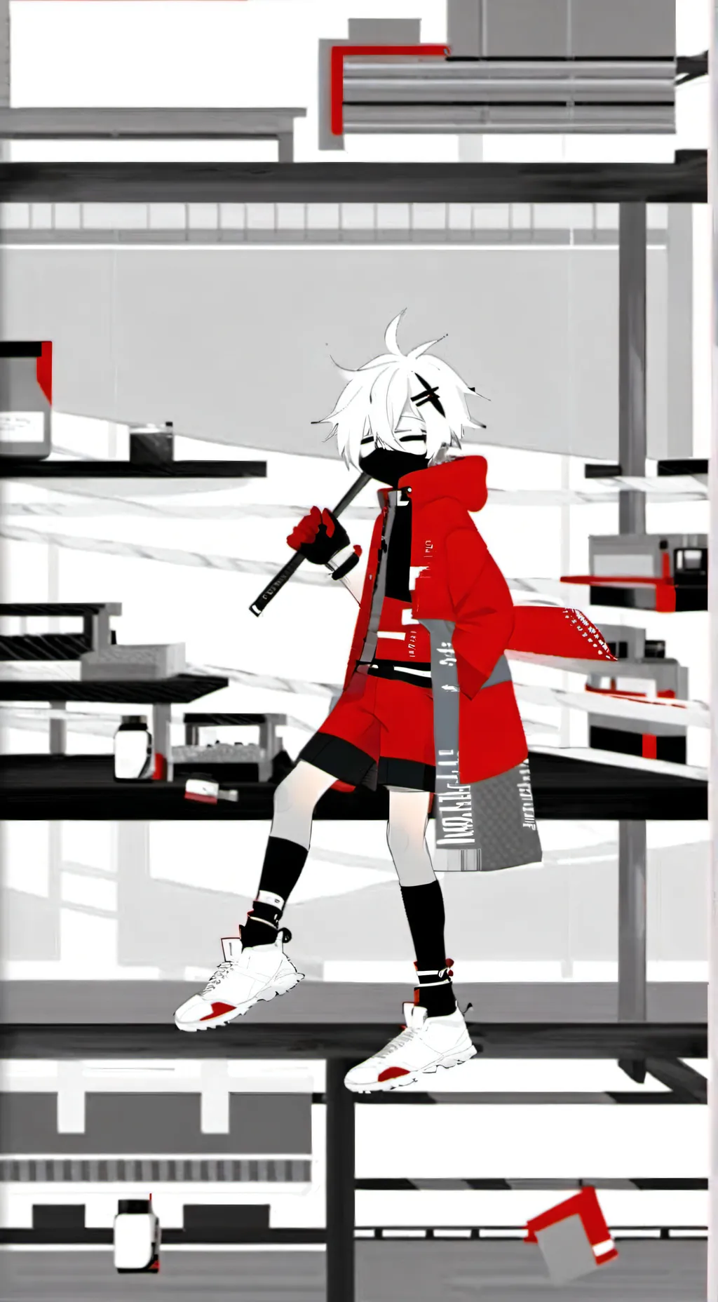 ai character: Kuromi lins lork background