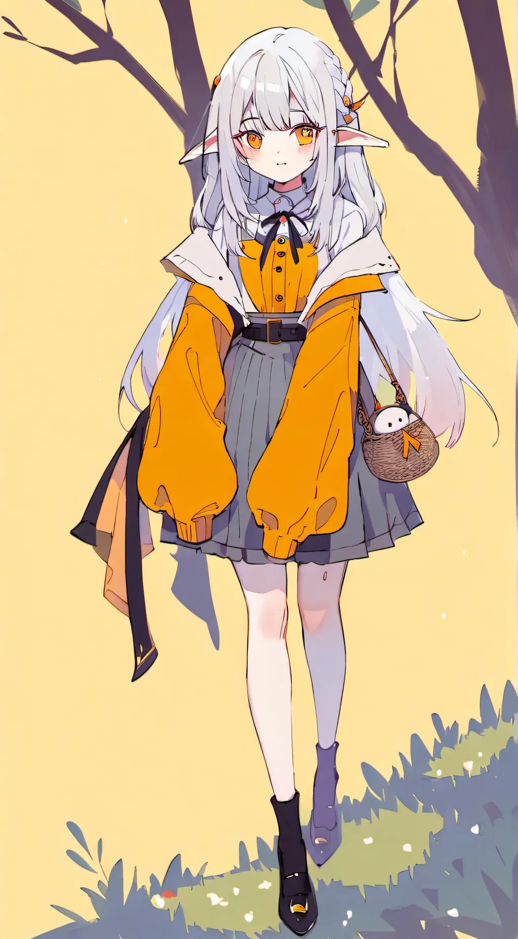 ai character: MHA corset background