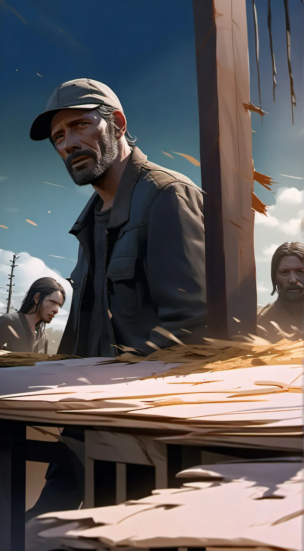 ai character: the walking dead background