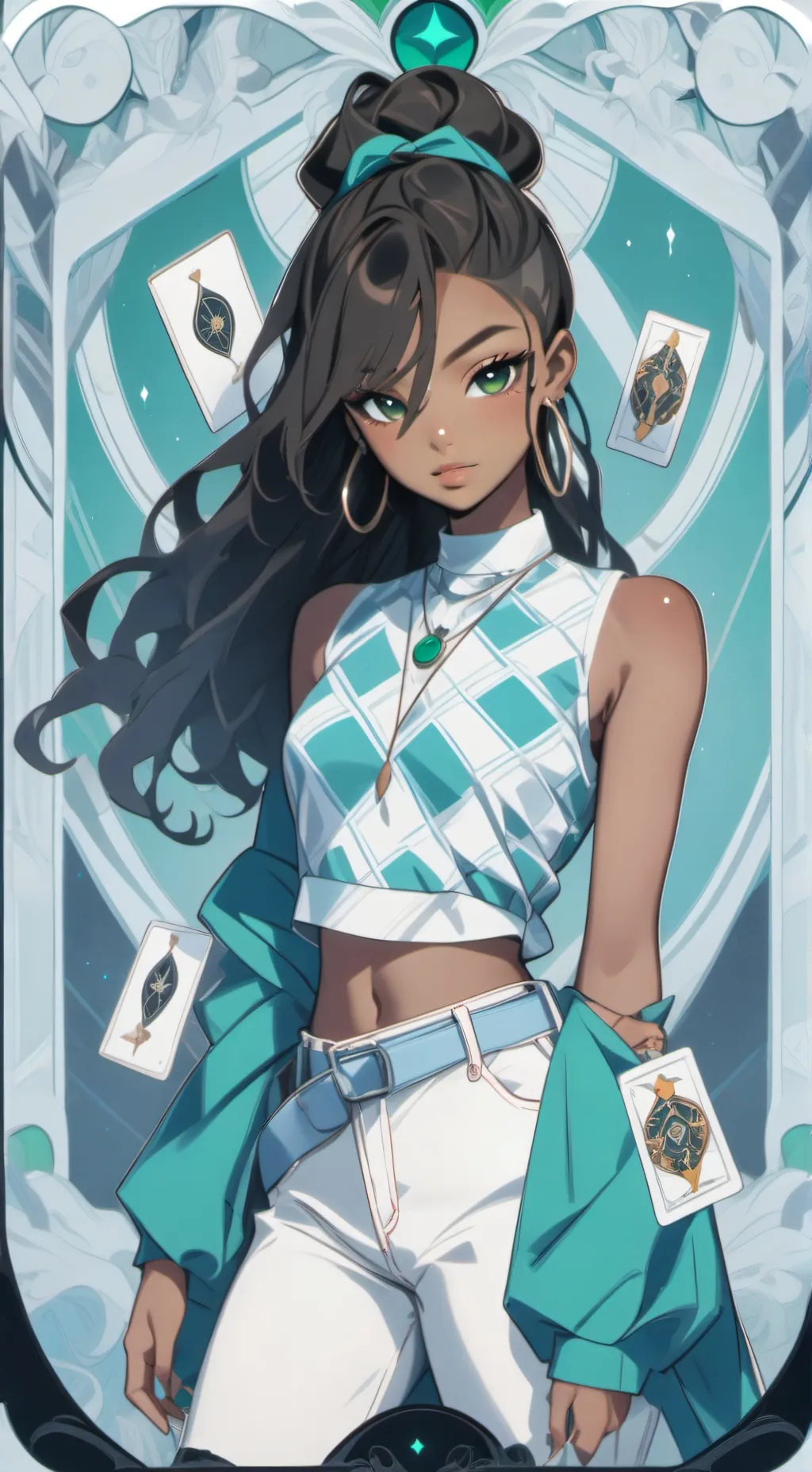 ai character: Lyric background