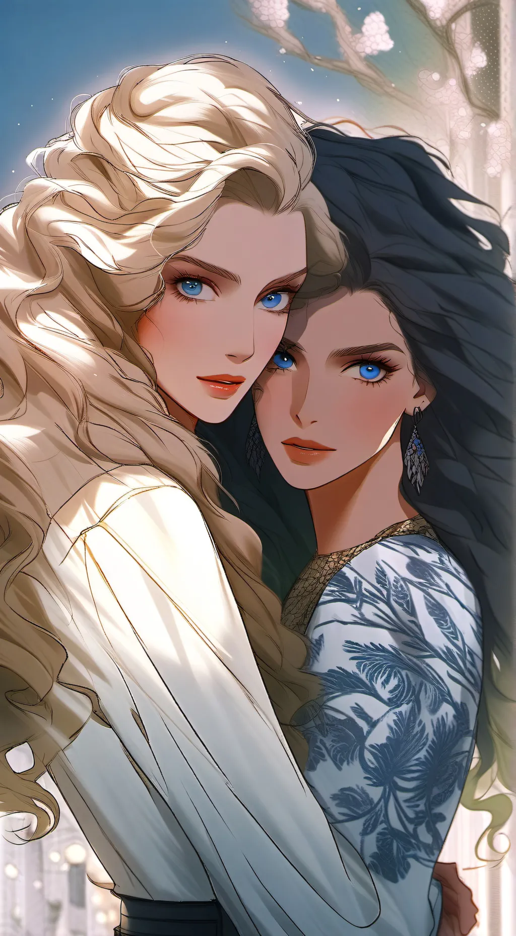 ai character: Lisa and Sky background