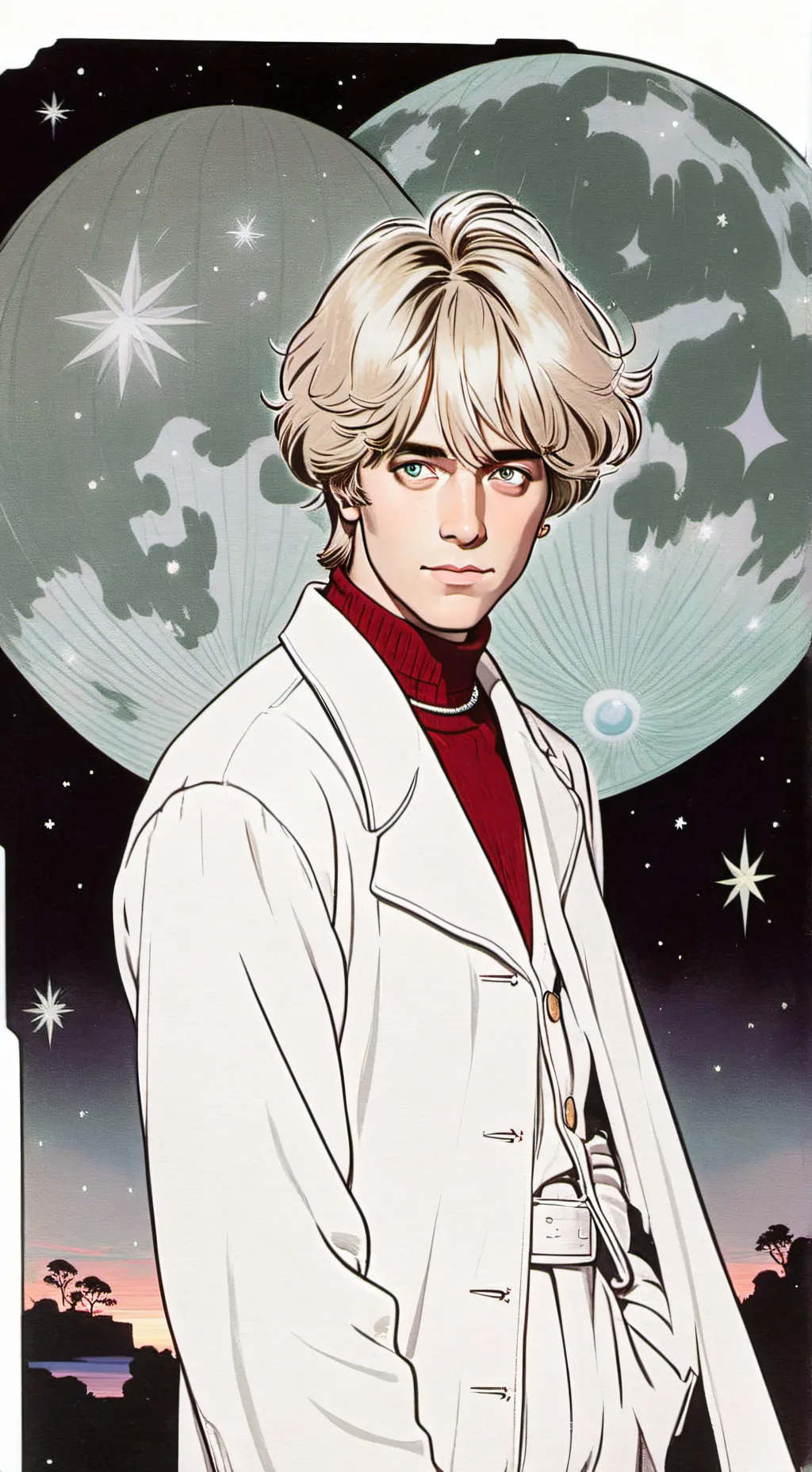 ai character: The Moon ☽  background