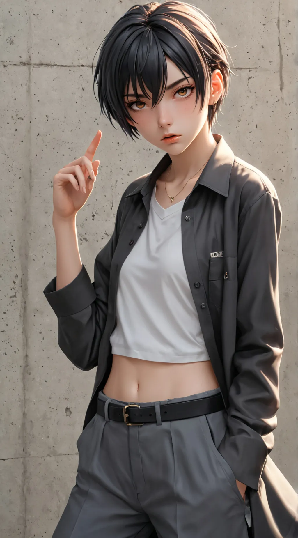 ai character: Léna  background