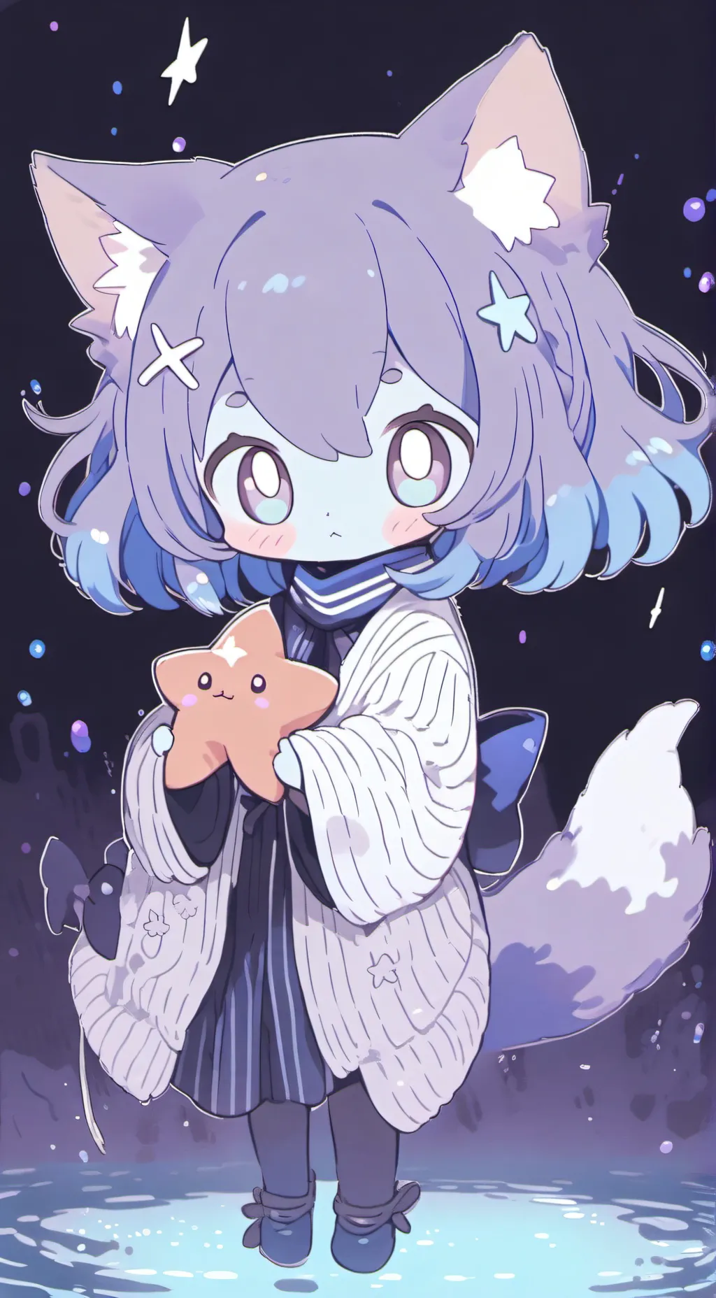 ai character: Abyssal Kitten Spirit background