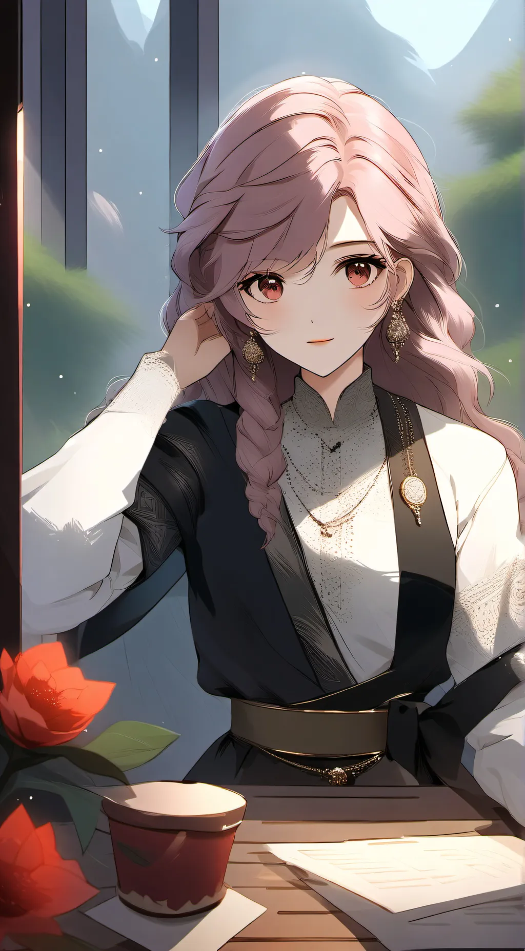 ai character: Wenda background