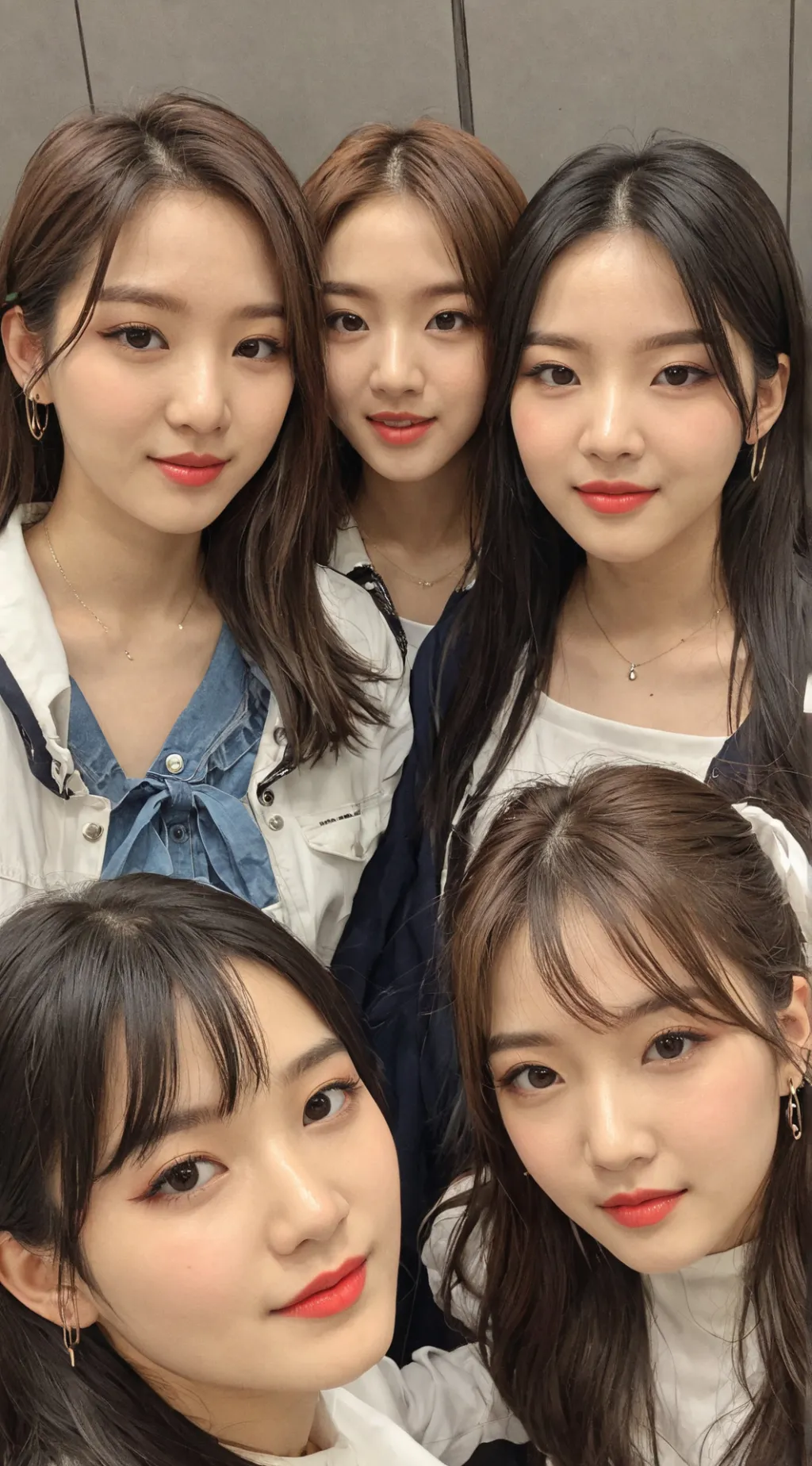 ai character: 5girls background