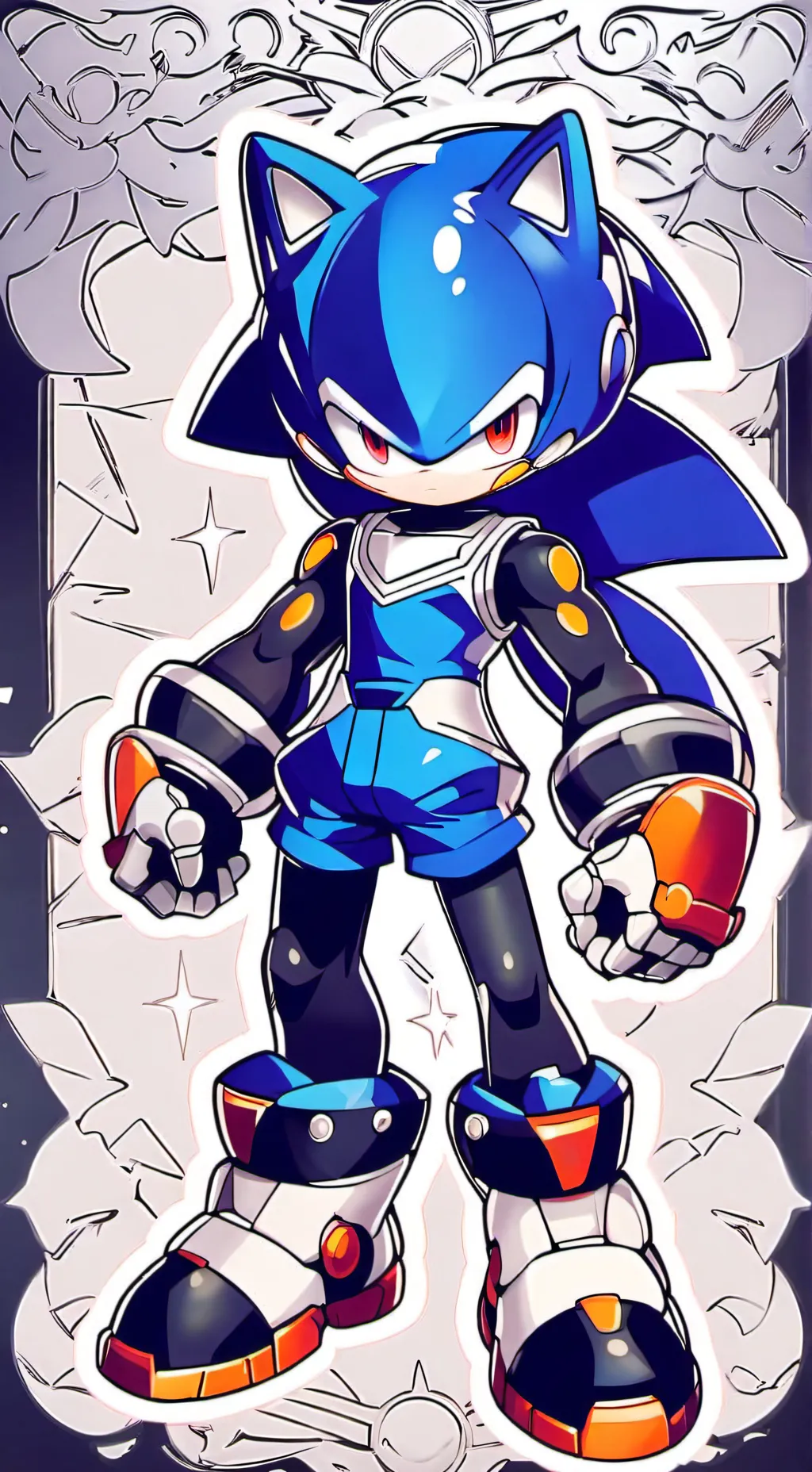 ai character: Metal Sonic background
