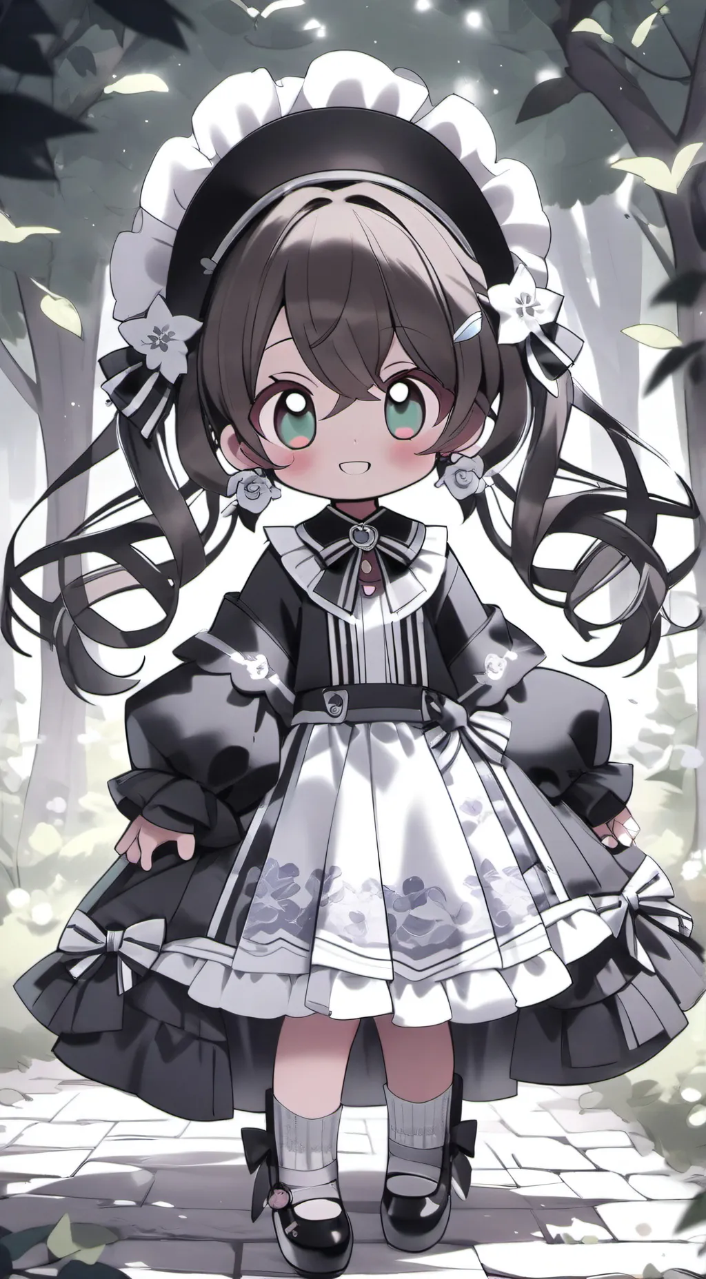 ai character: moonflower background