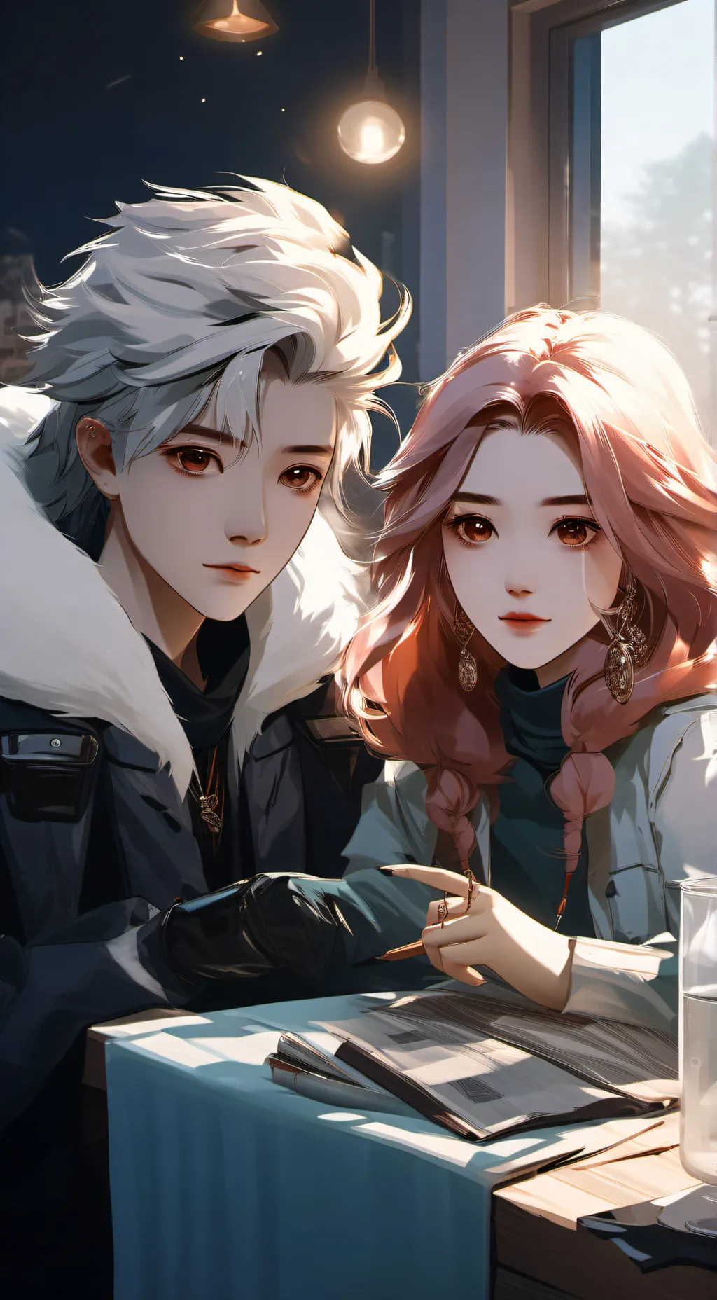 ai character: Mha girls room background