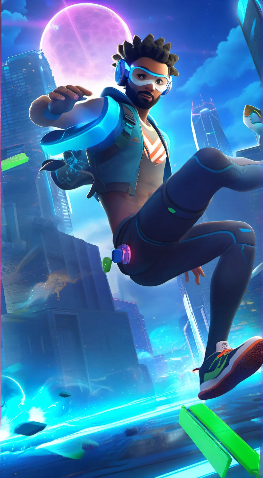 ai character: trapped background