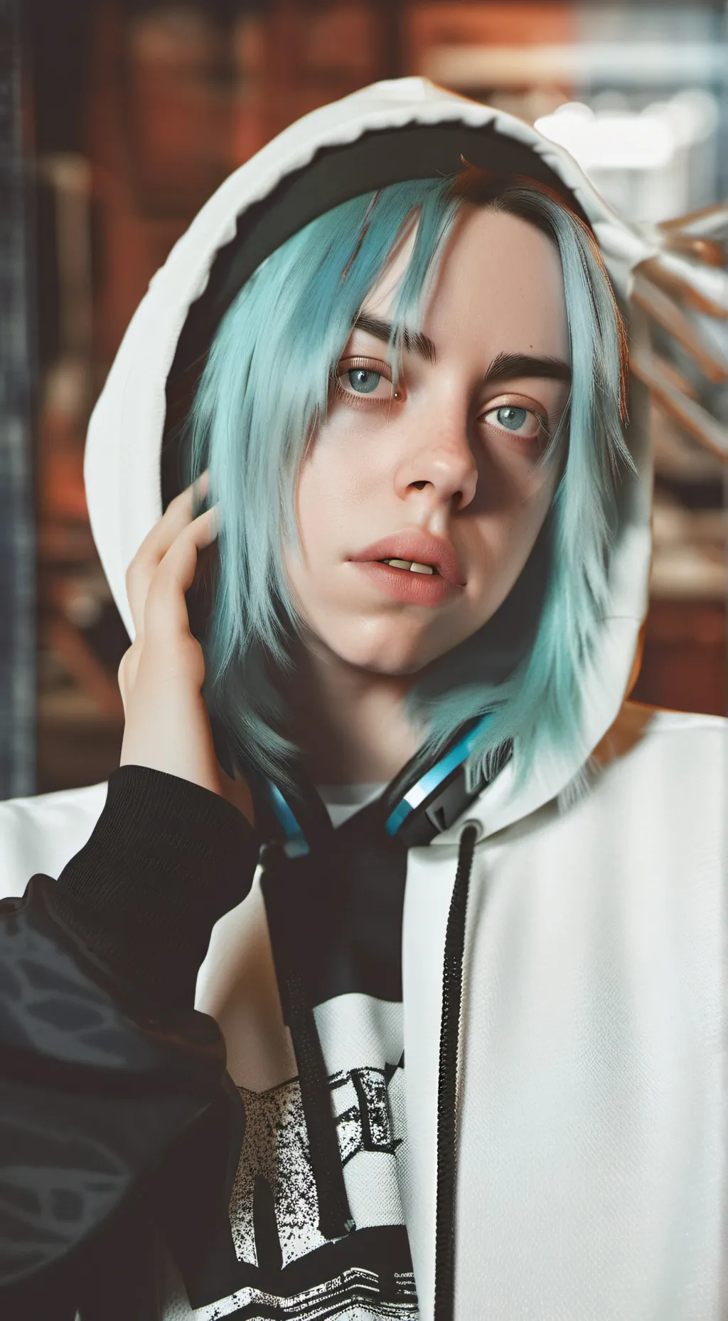 ai character: billie eilish  background