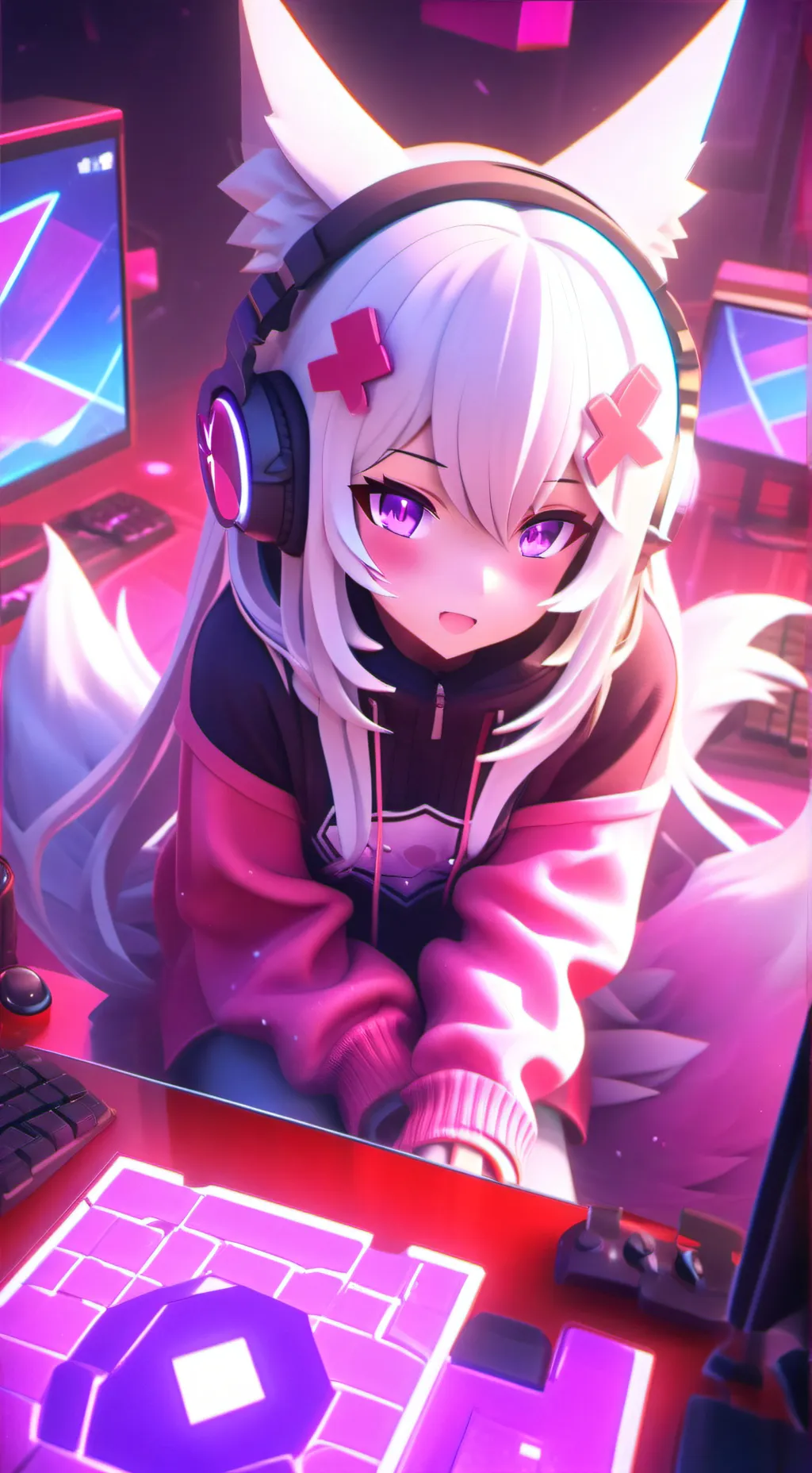 ai character: luna background