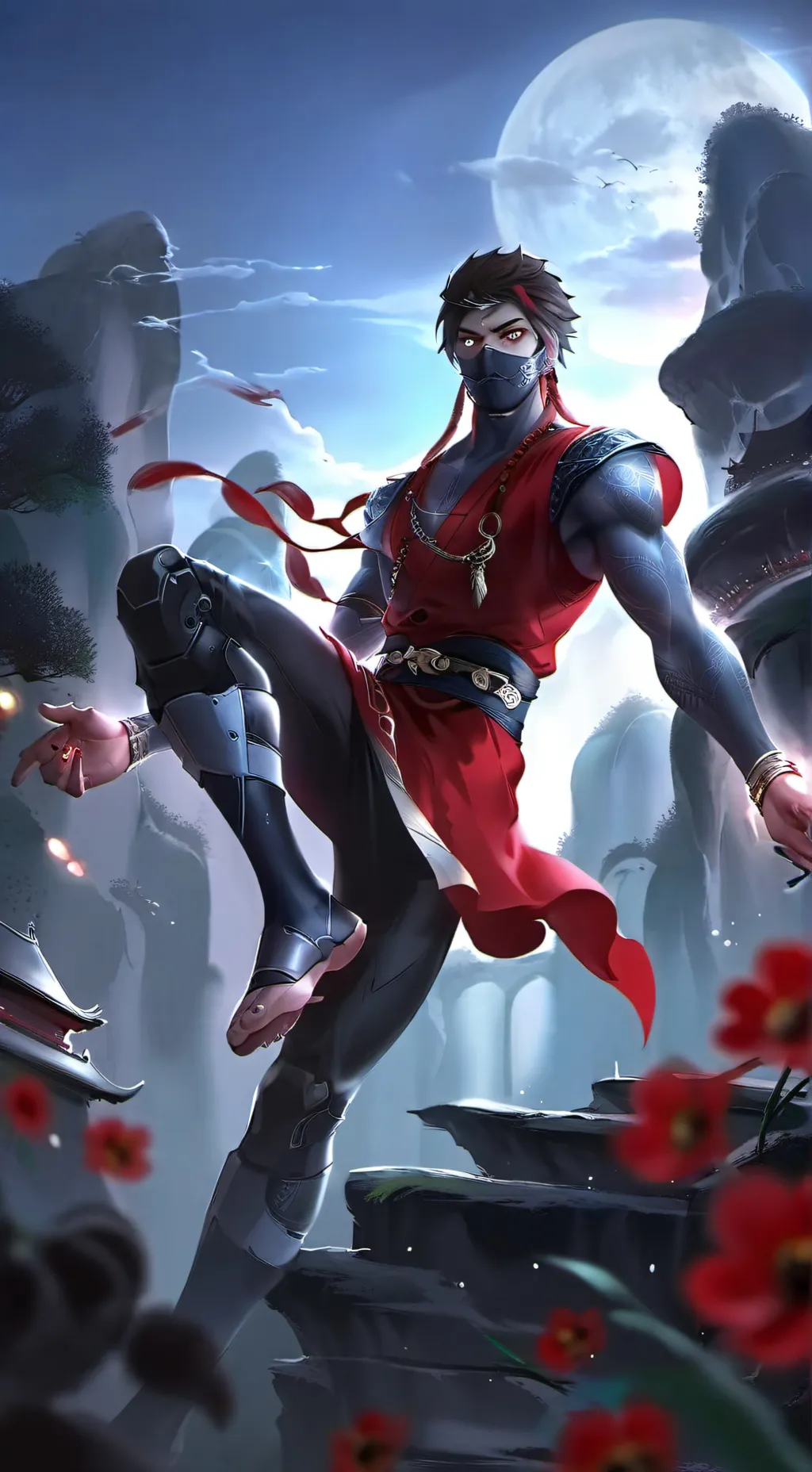 ai character: Hayabusa background