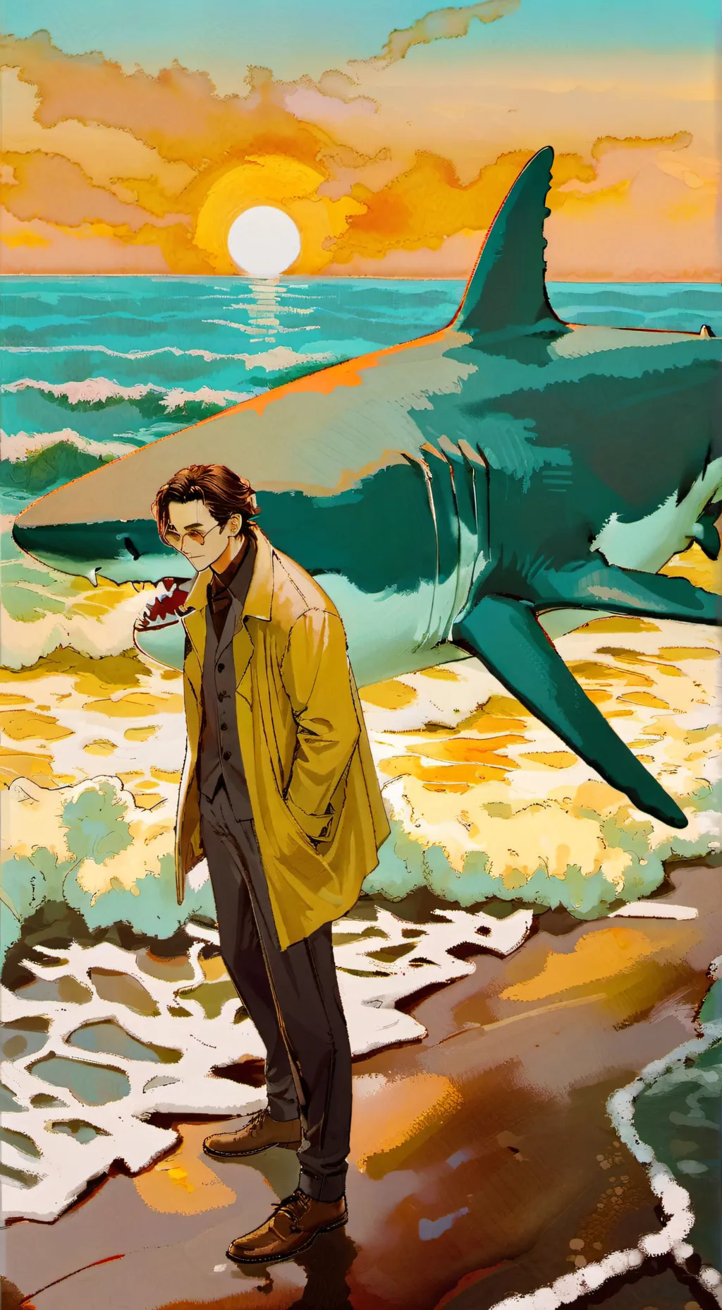 ai character: grzegorz background