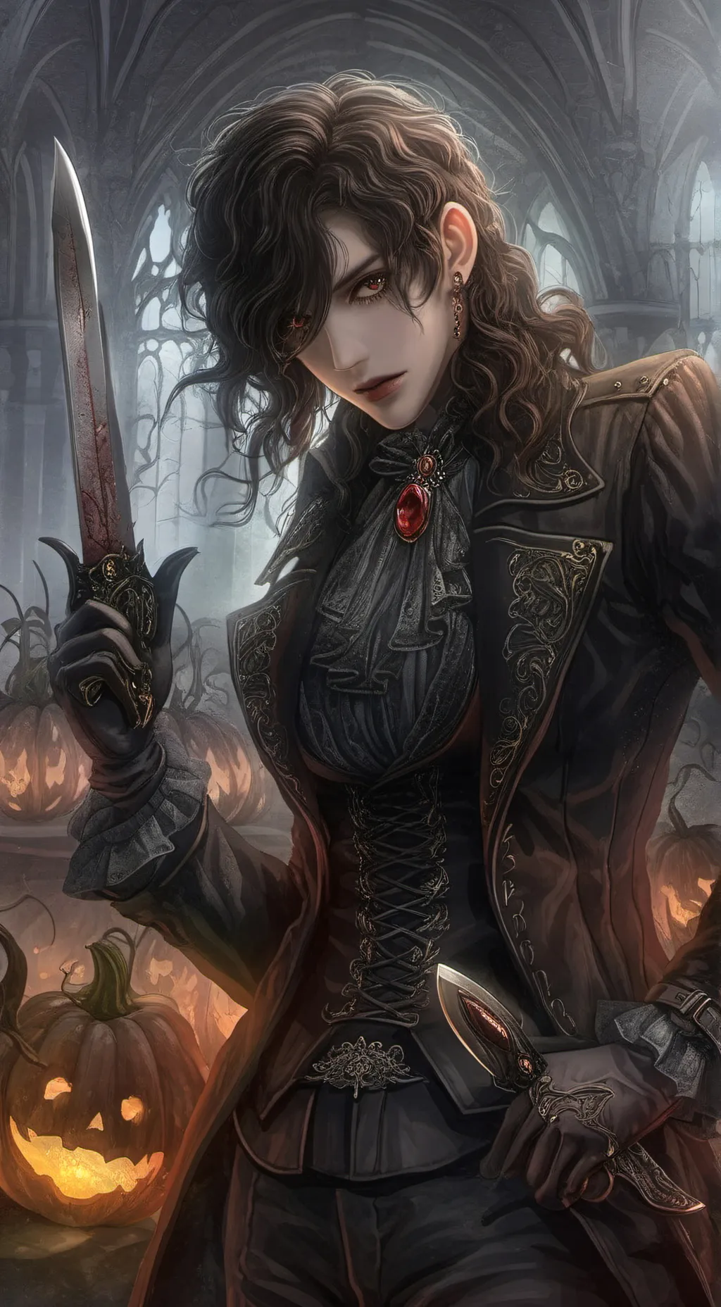 ai character: COD (haunted) background