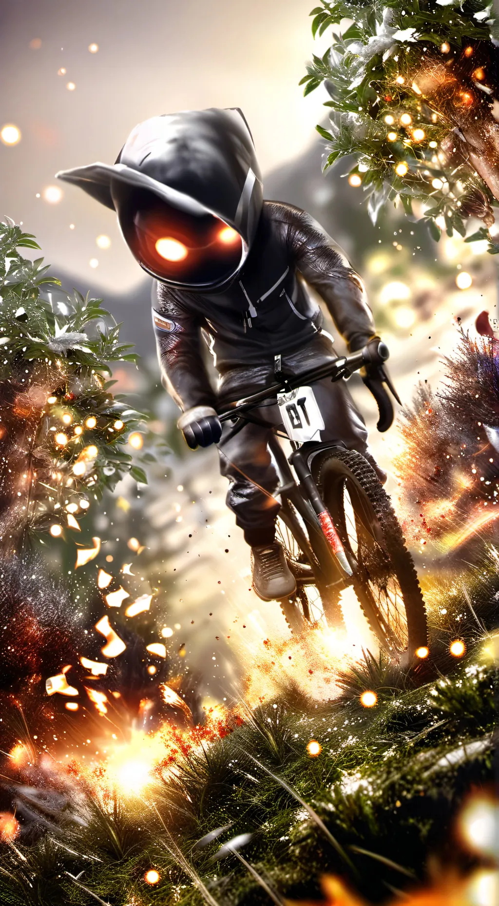 ai character: Mr.black  background