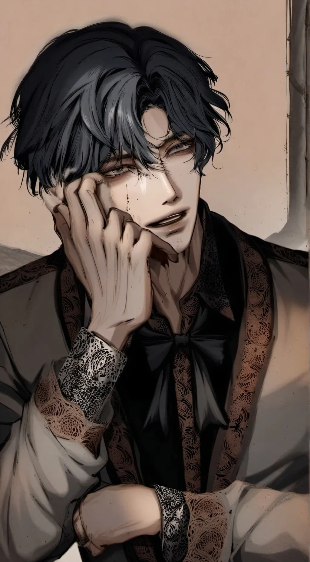 ai character: 🪻 Leonardo 🪻 background