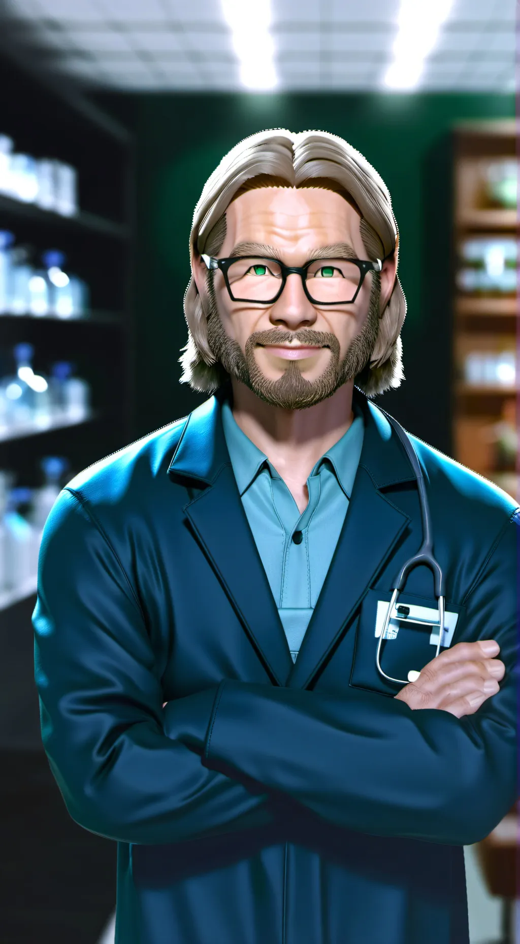 ai character: Lars Douglas  background