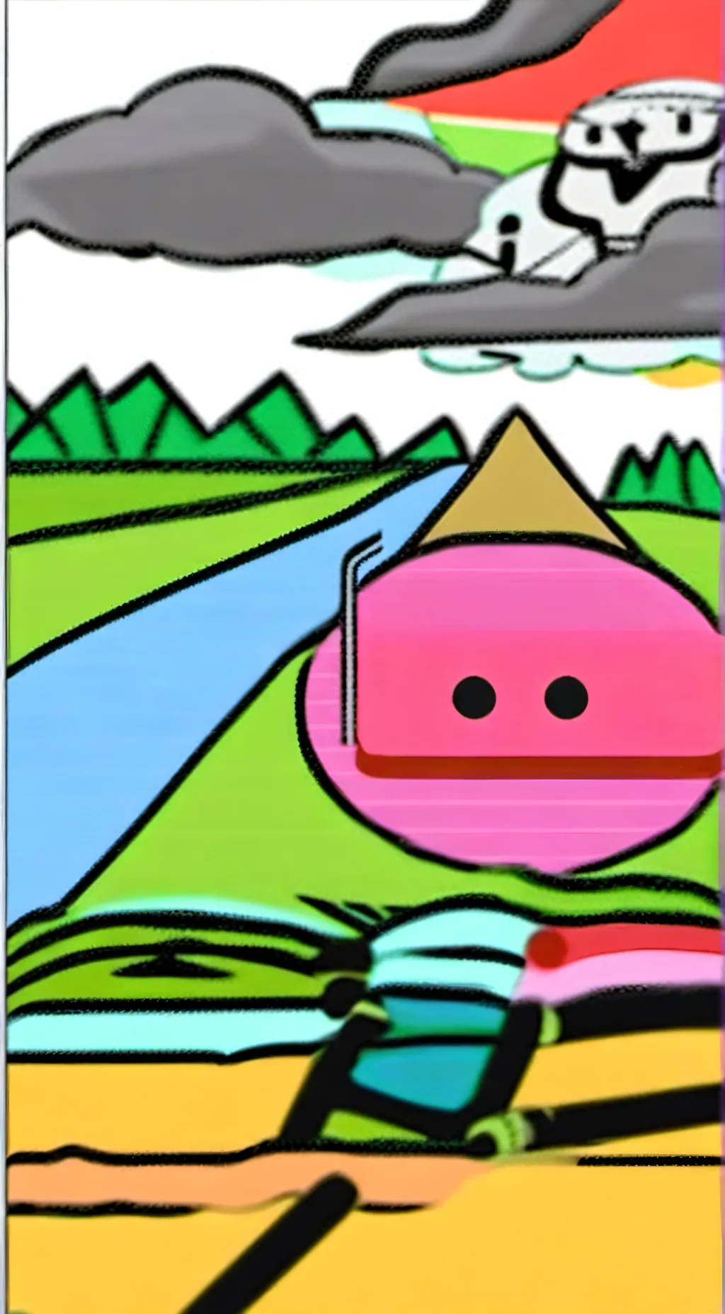 ai character: Fourteen n ten! background