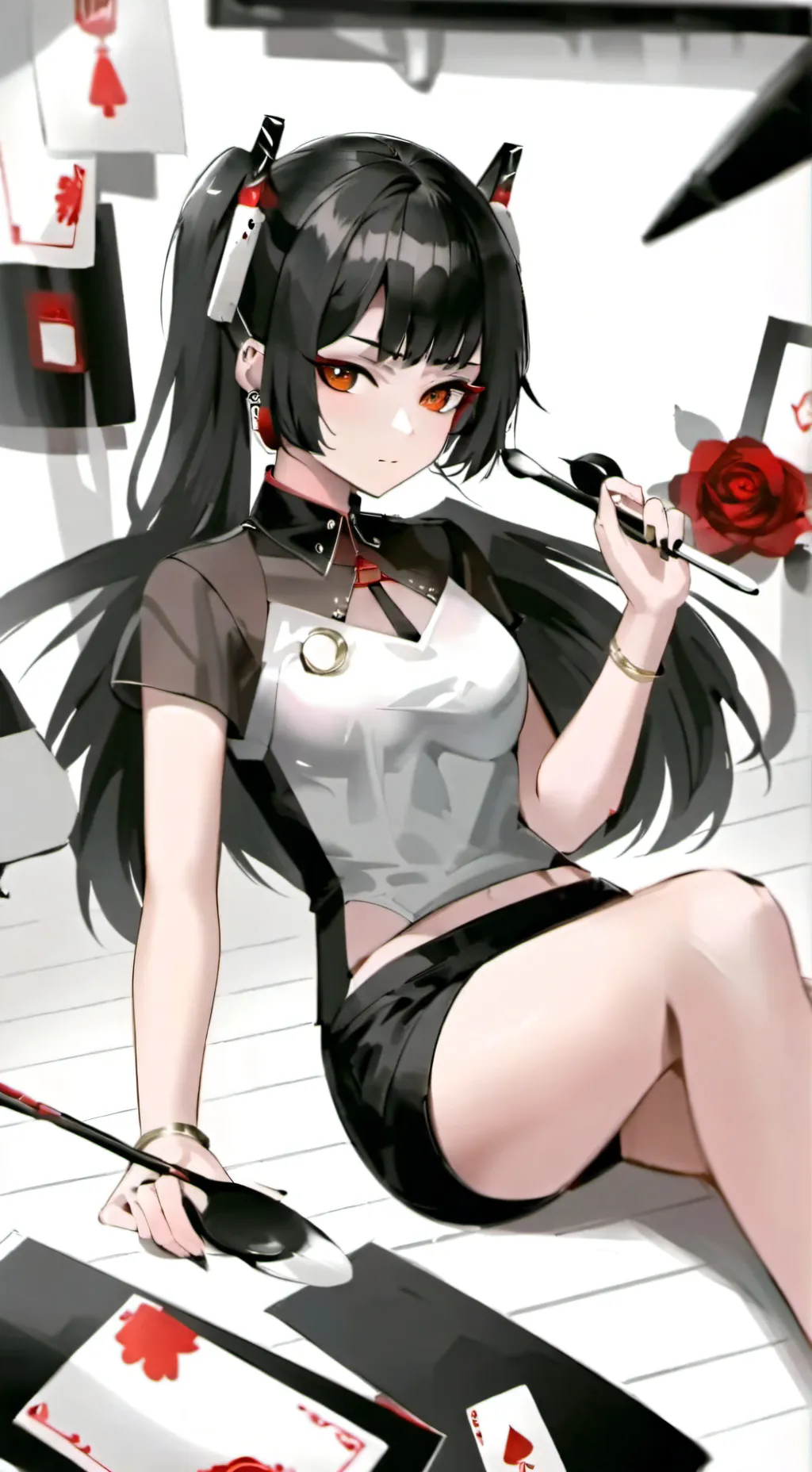 ai character: mila y nina background