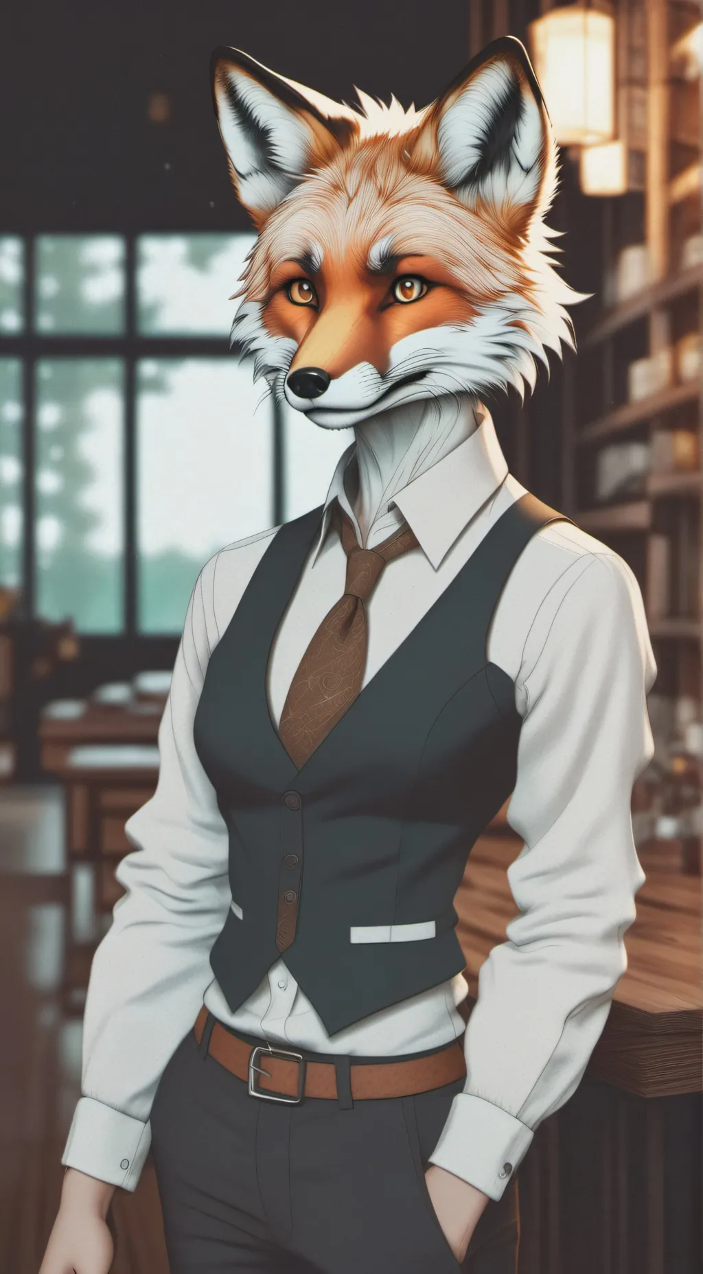 ai character: Leila  background