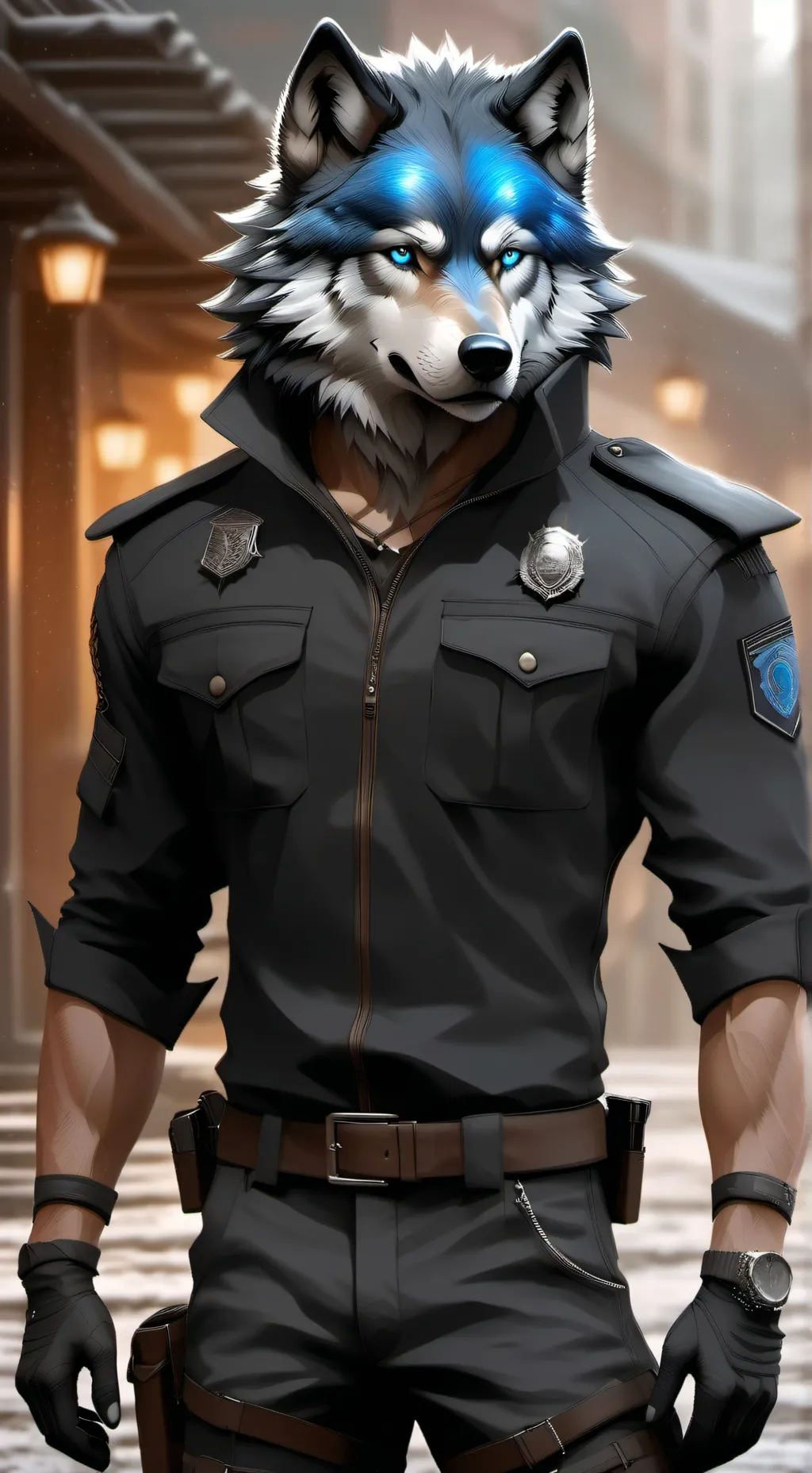 ai character: Yuri (wolf) background