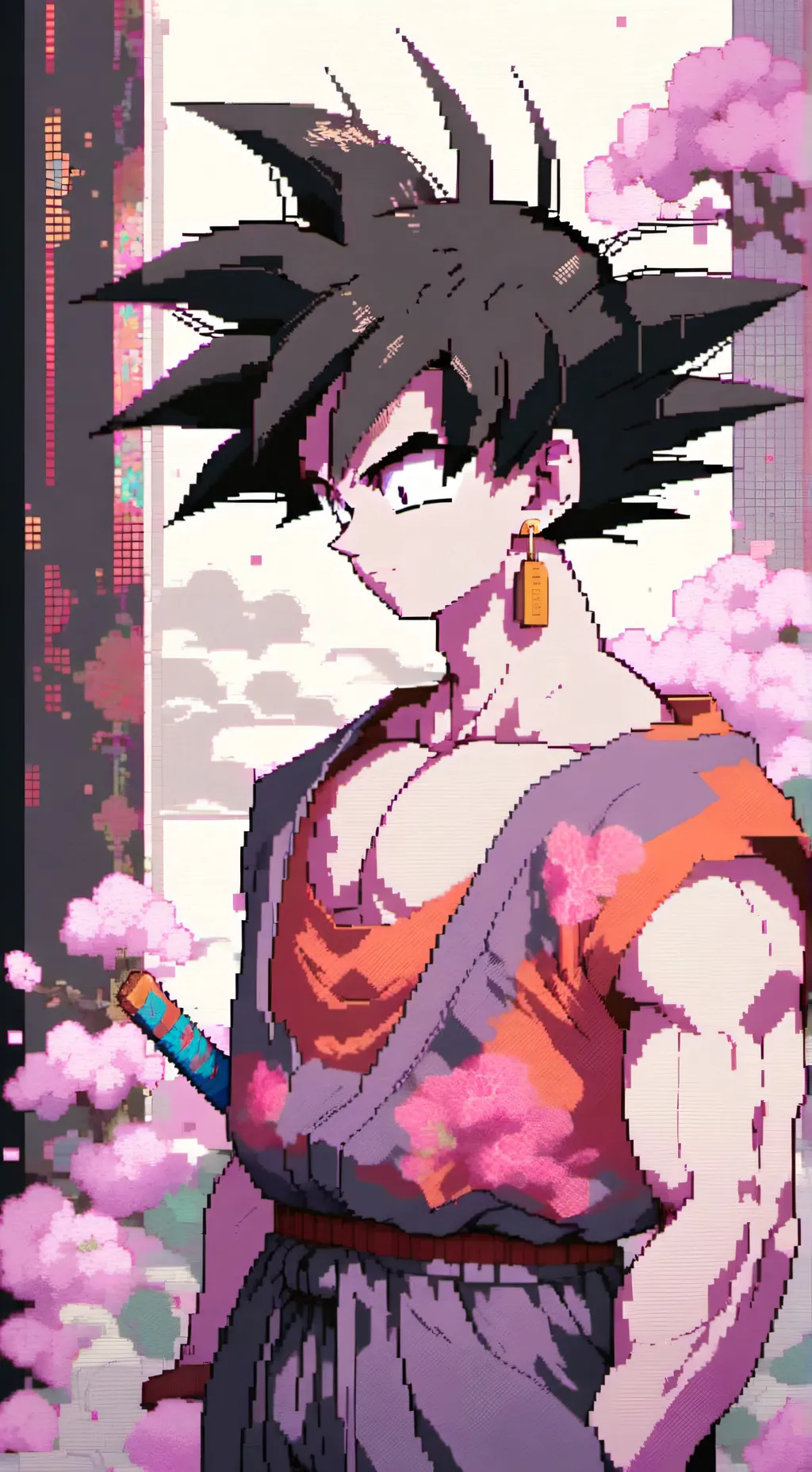 ai character: goku   background
