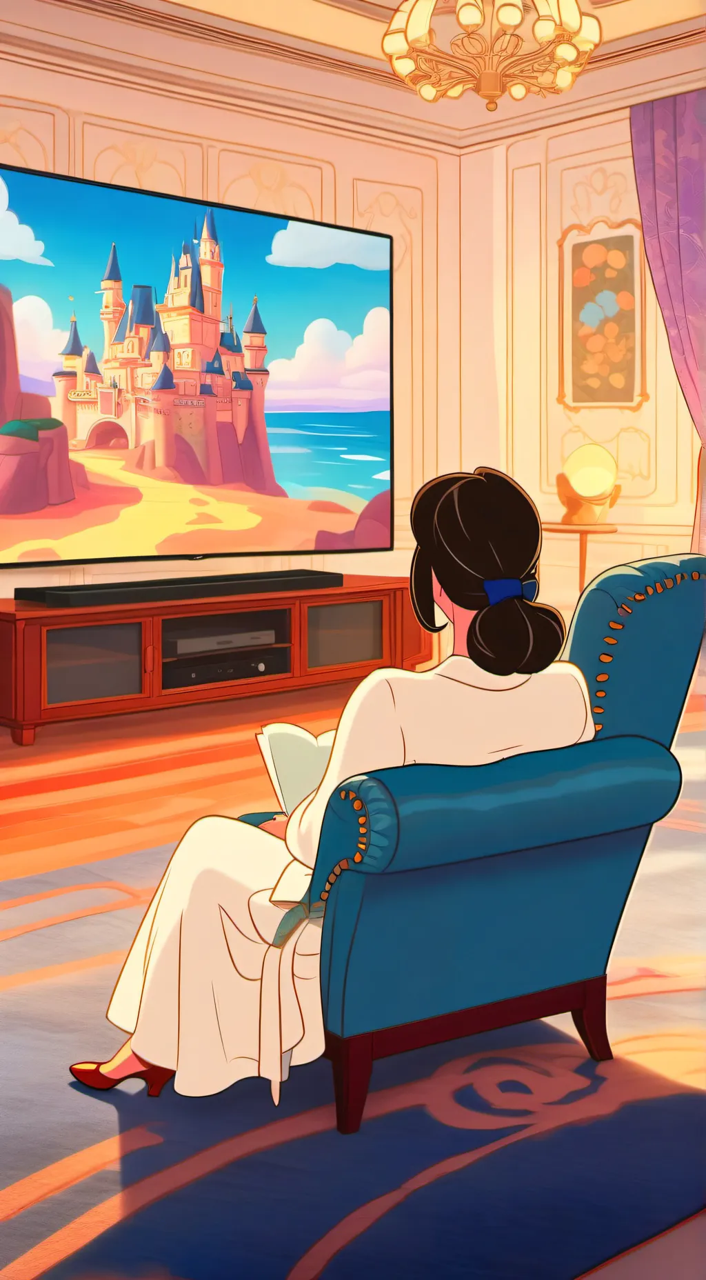 ai character: Vee *Cosmic Signal background