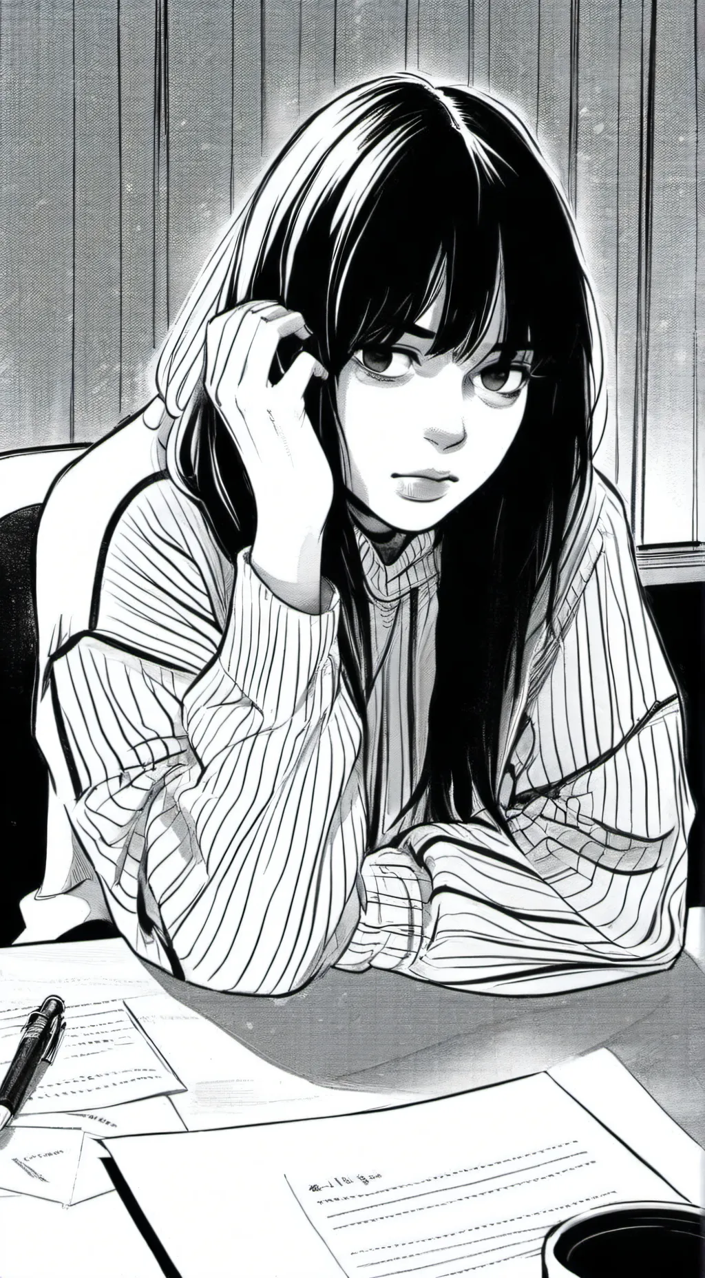 ai character: Billie eilish  background