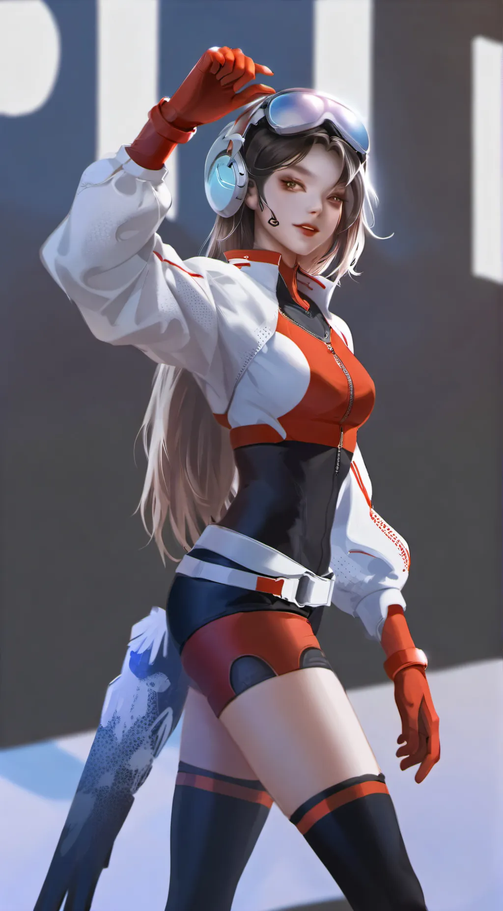 ai character: Pilotó de carrera background