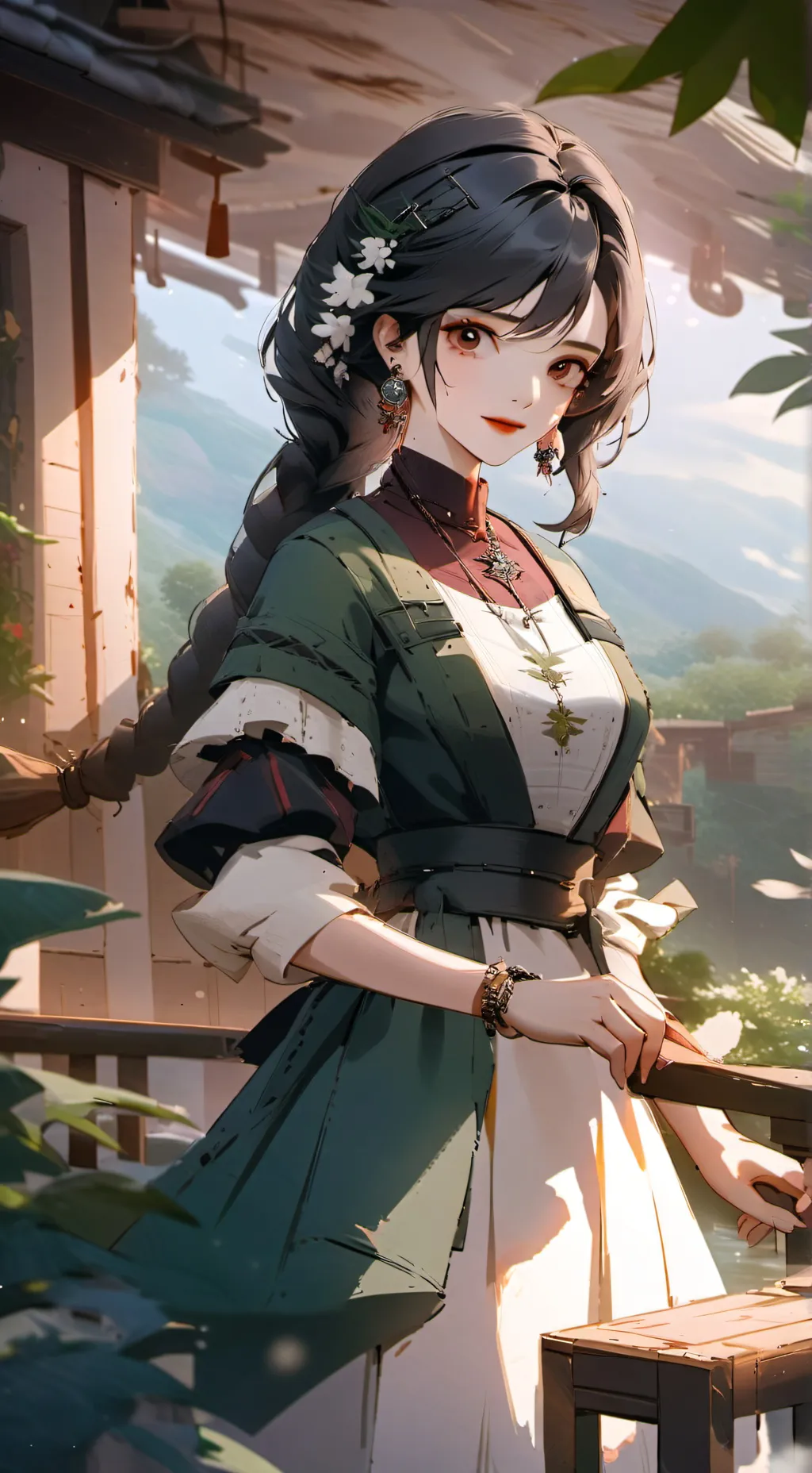 ai character: 🌼bibubi🐝 background