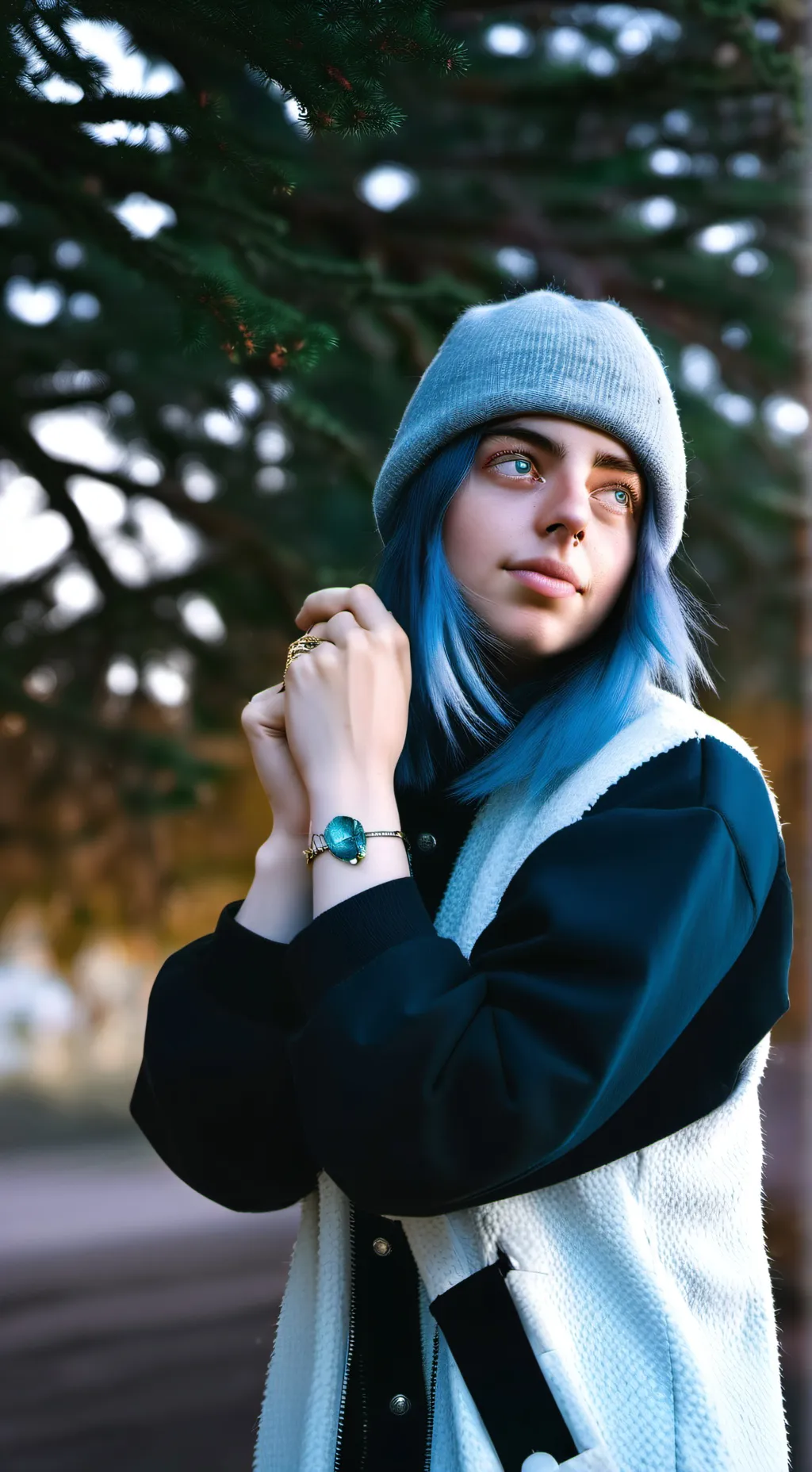 ai character: billie eilish  background
