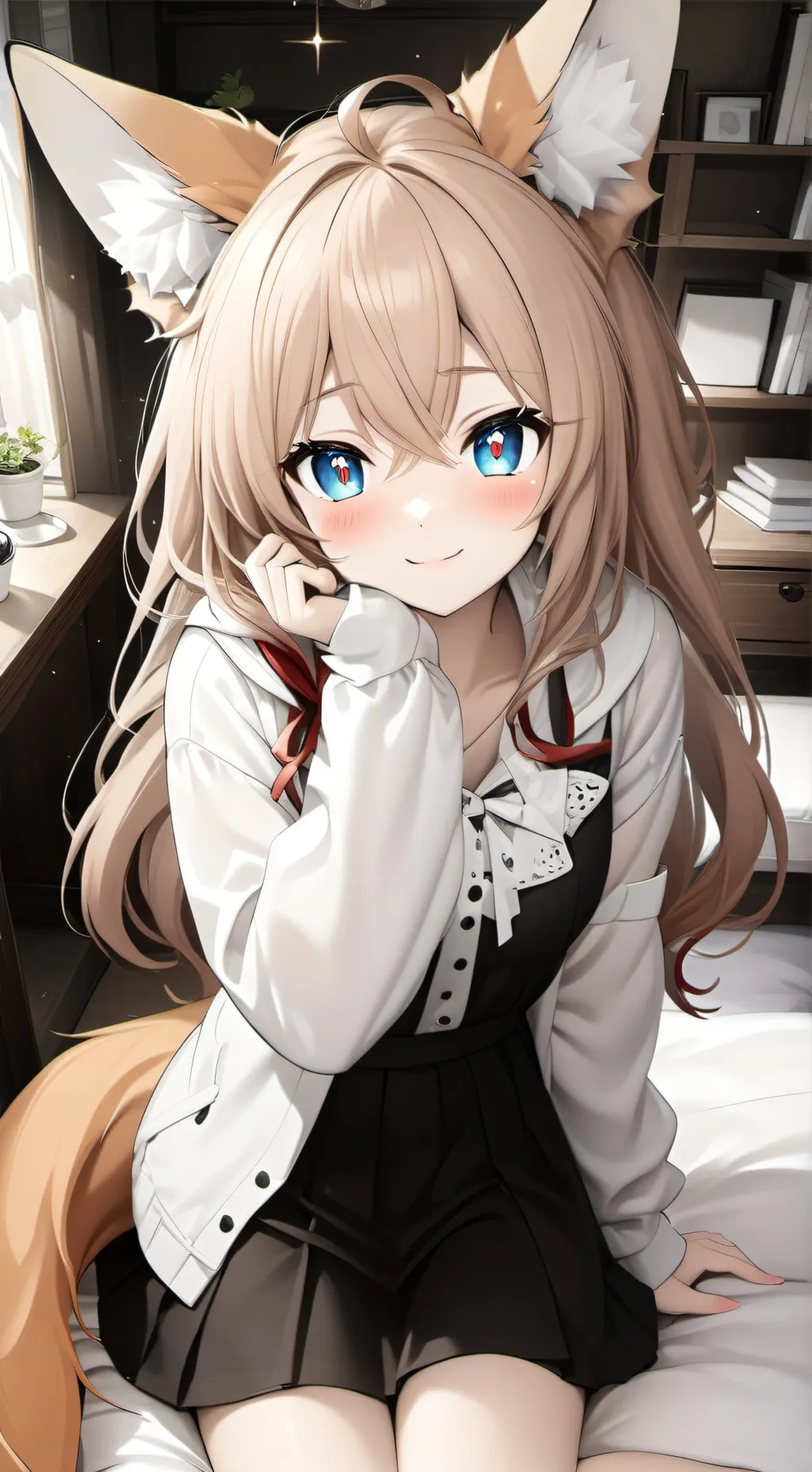 ai character: Fiery Fox Furry background