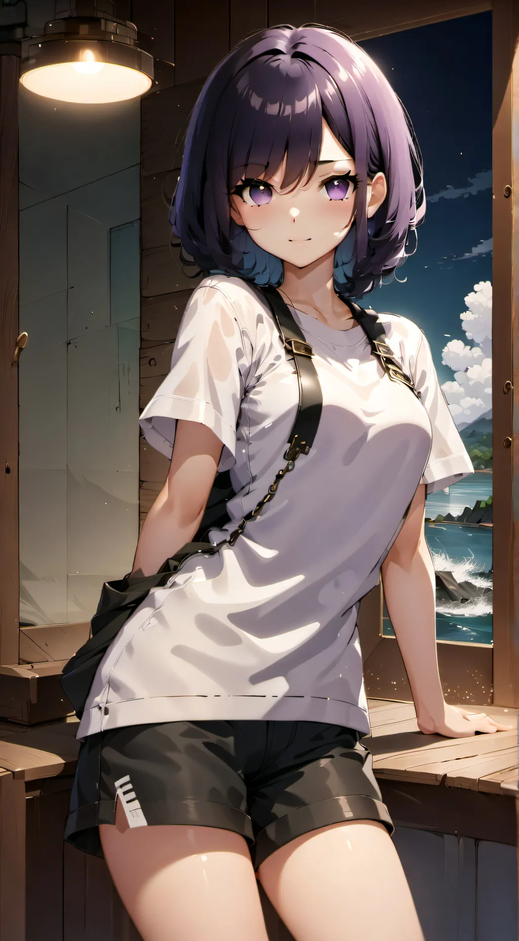 ai character: Ashley  background