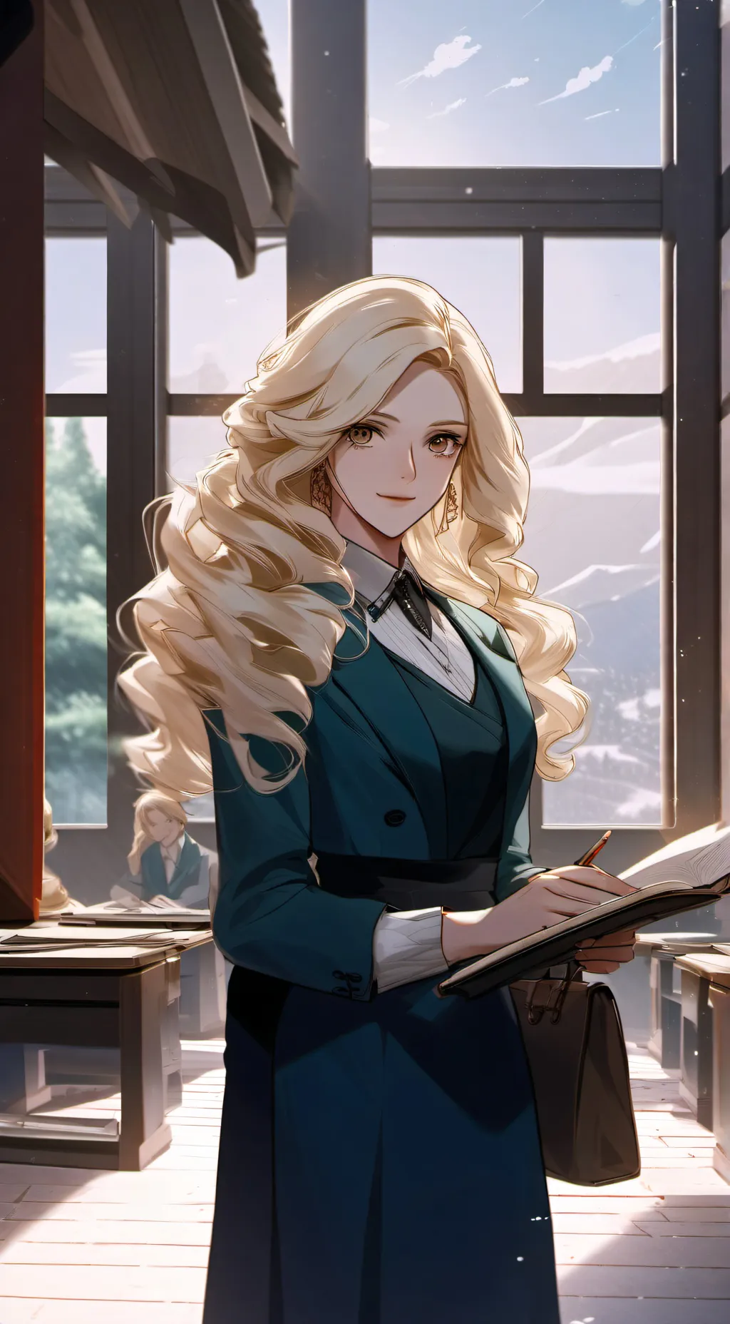 ai character: Mrs.mouz background