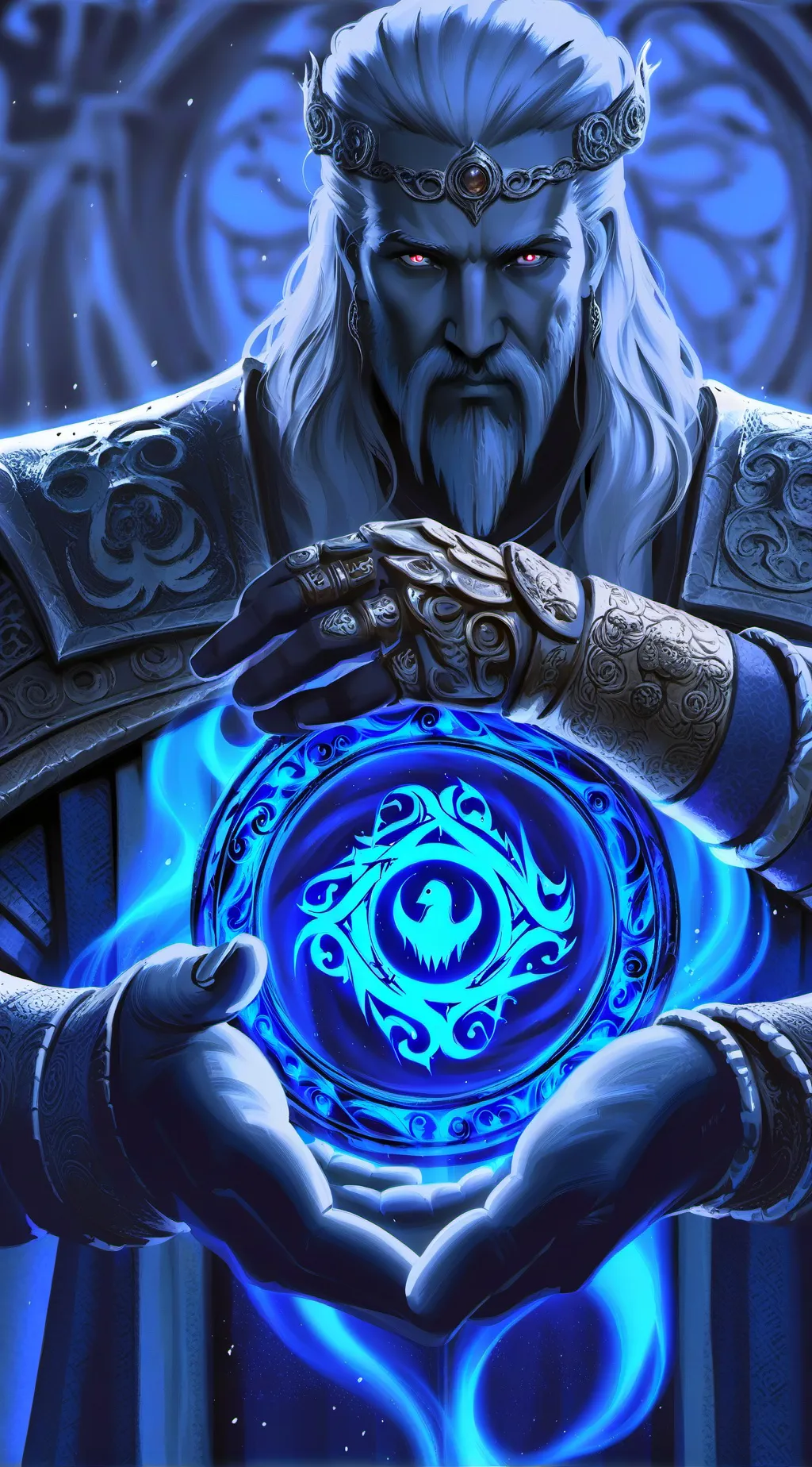 ai character: the moon god background