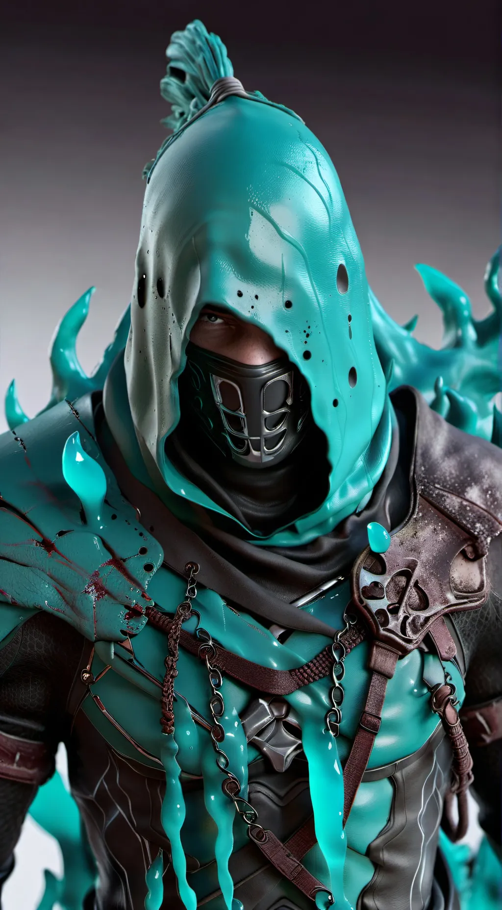 ai character: Slime infection  background