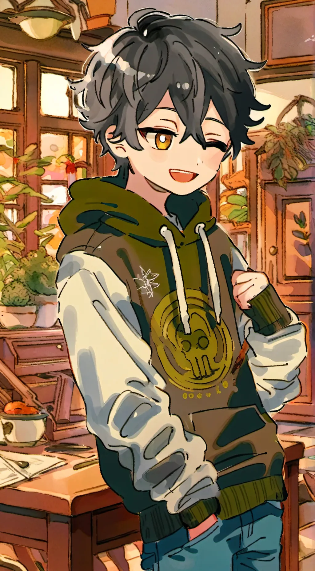 ai character: sam background