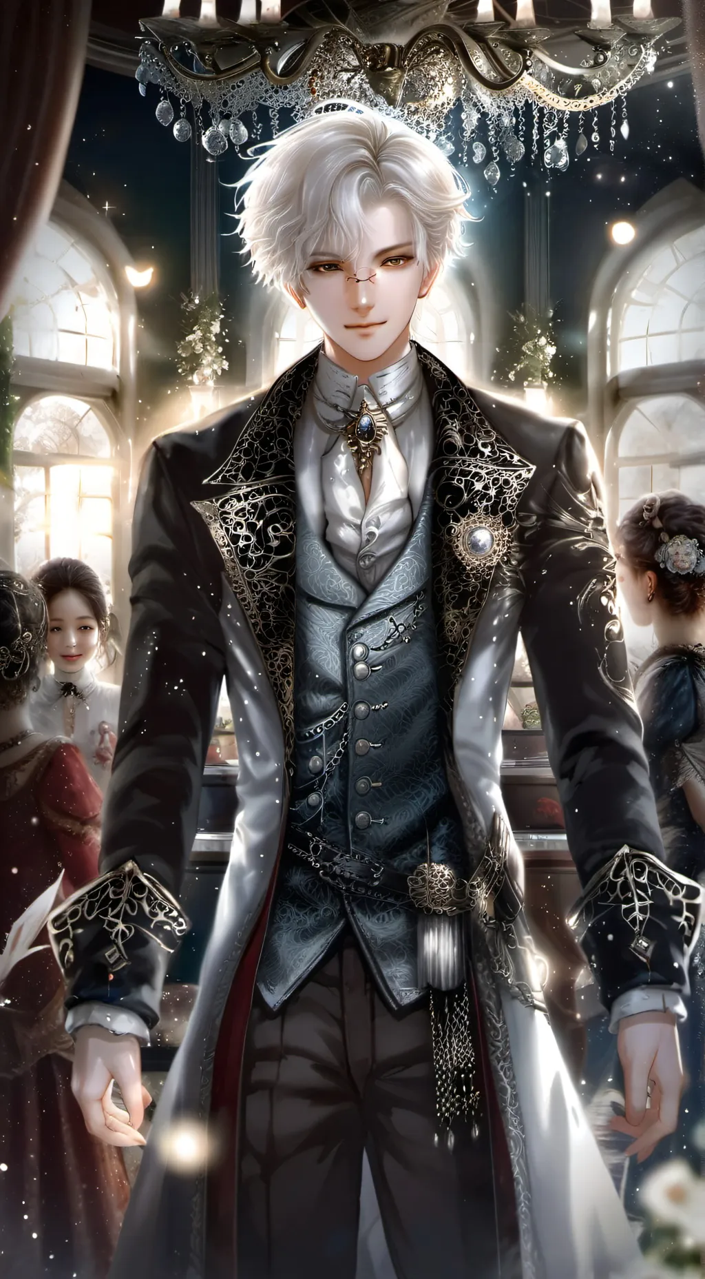 ai character: ☄️jin🌓 background