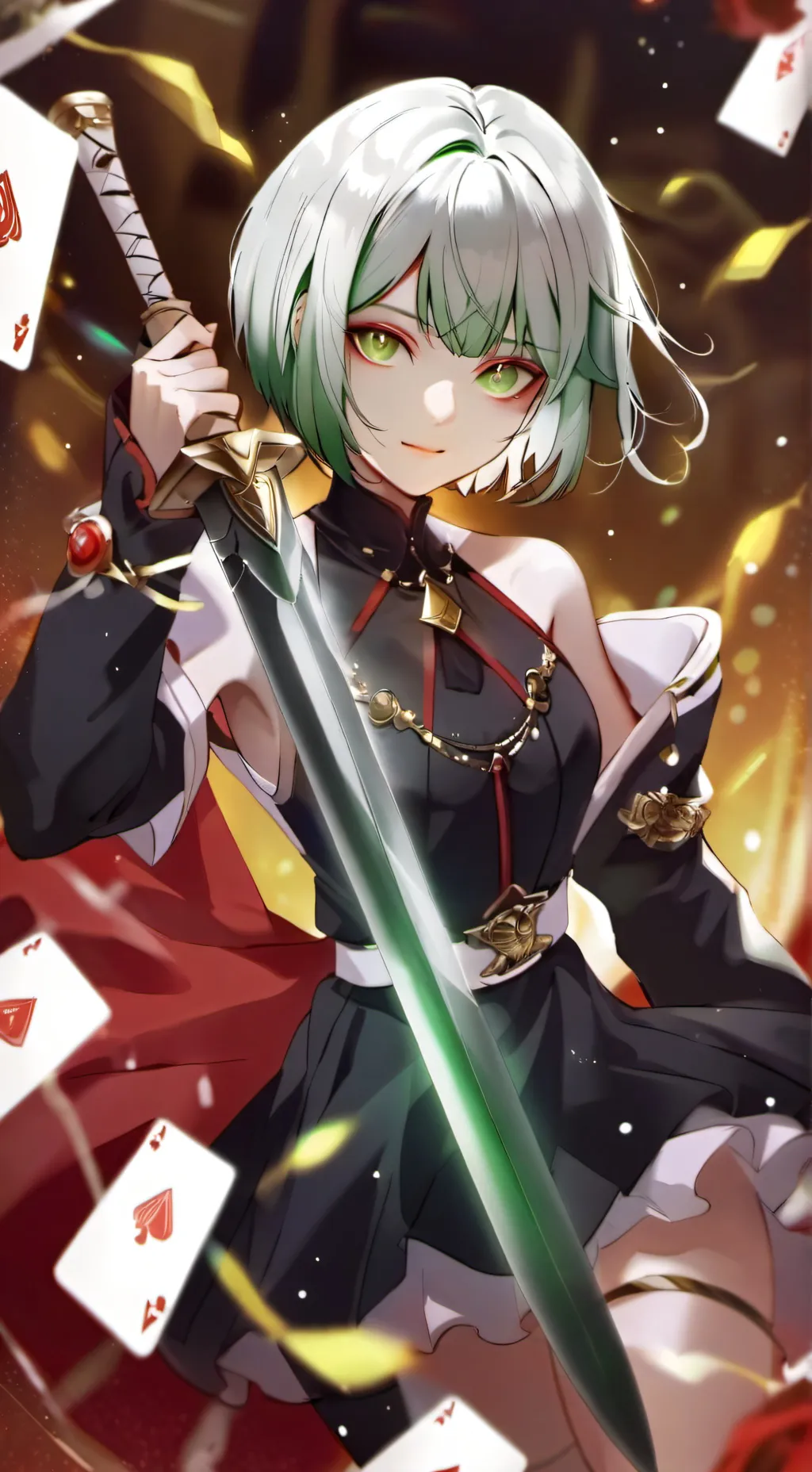 ai character: Zoro became a girl background