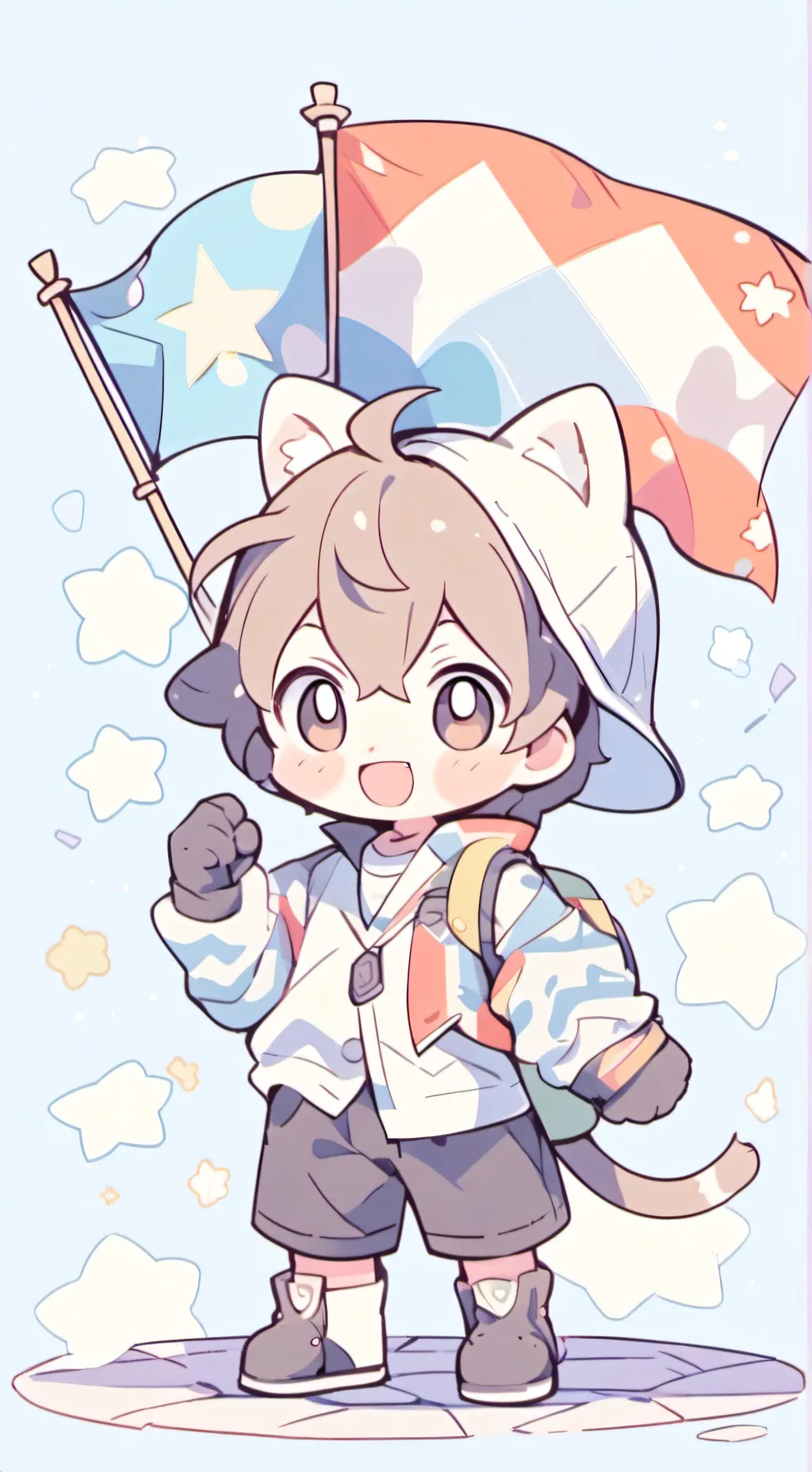 ai character: Clucky's meme  background