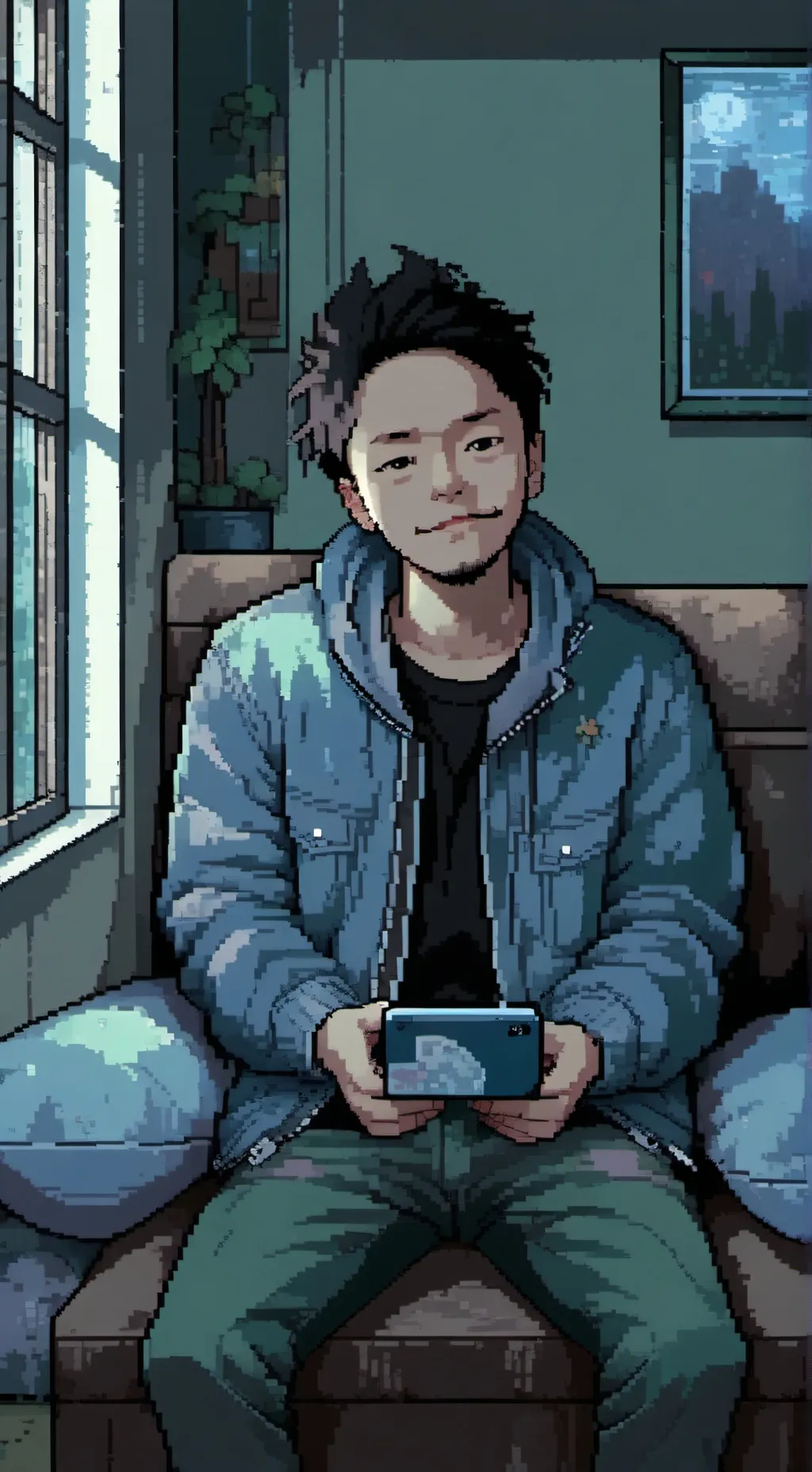 ai character: joke star friend  background