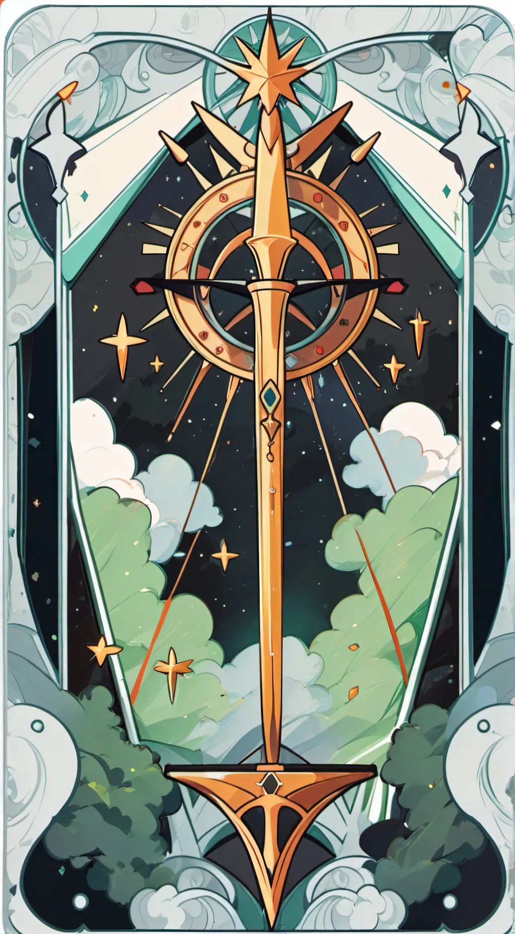 ai character: holy sword background