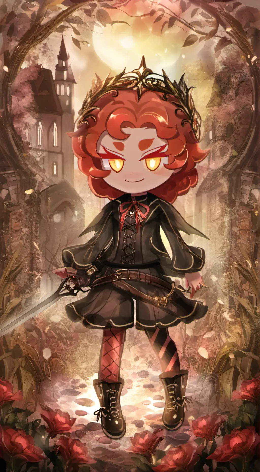 ai character: Chili cookie background