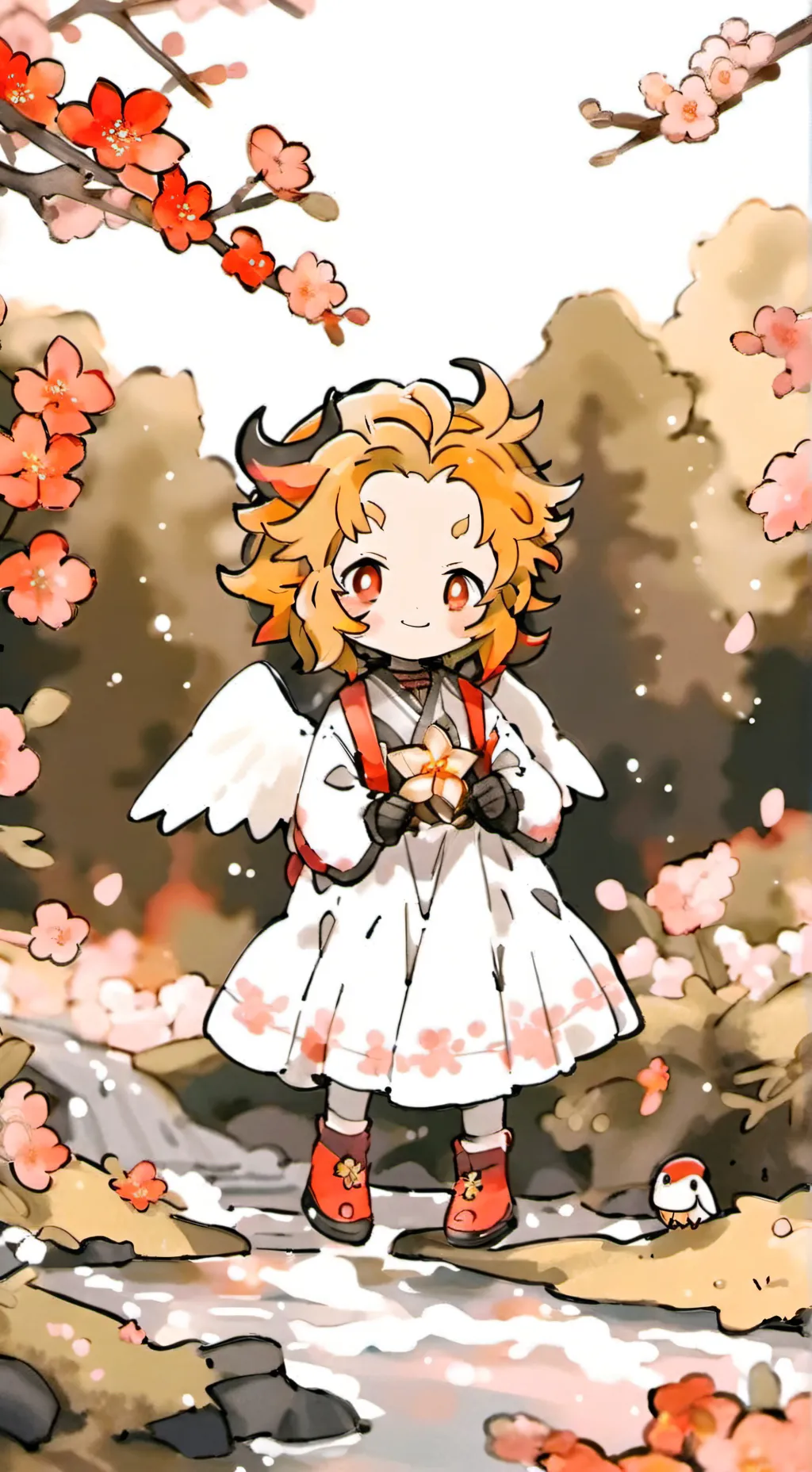 ai character: rengoku kyojuro  background