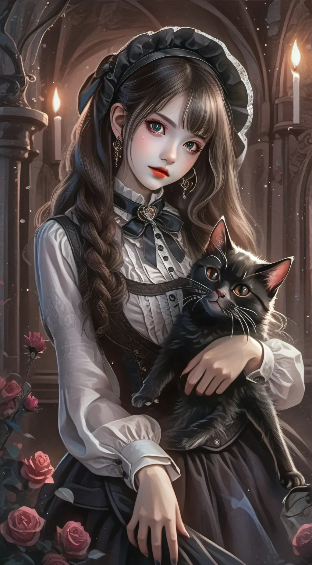 ai character: Rose background